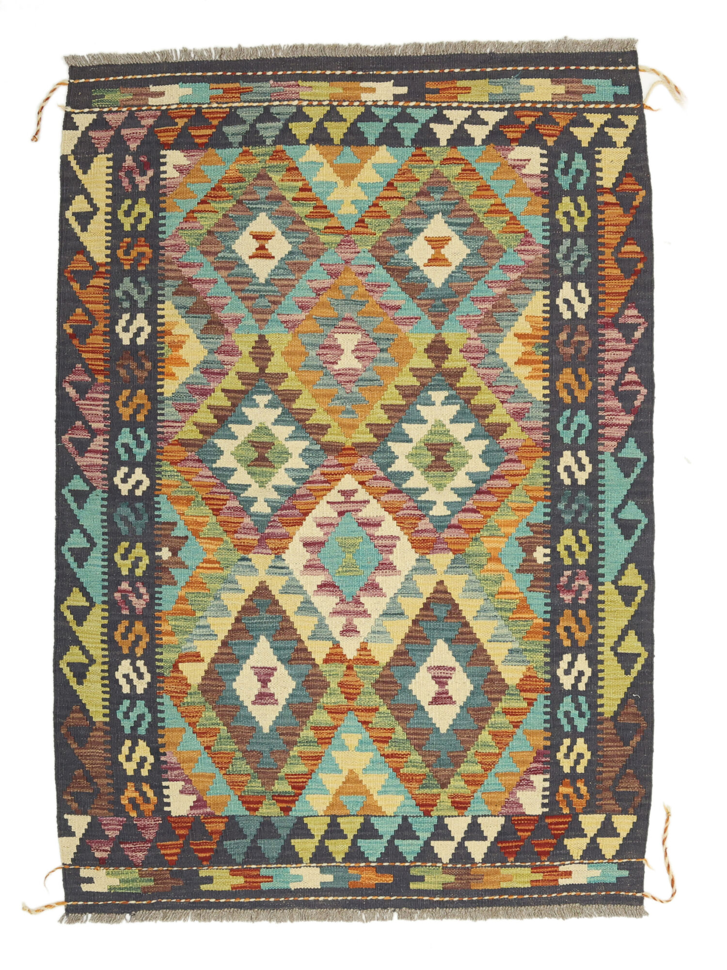 Kelim Afghan Old Stil Teppich 102×150