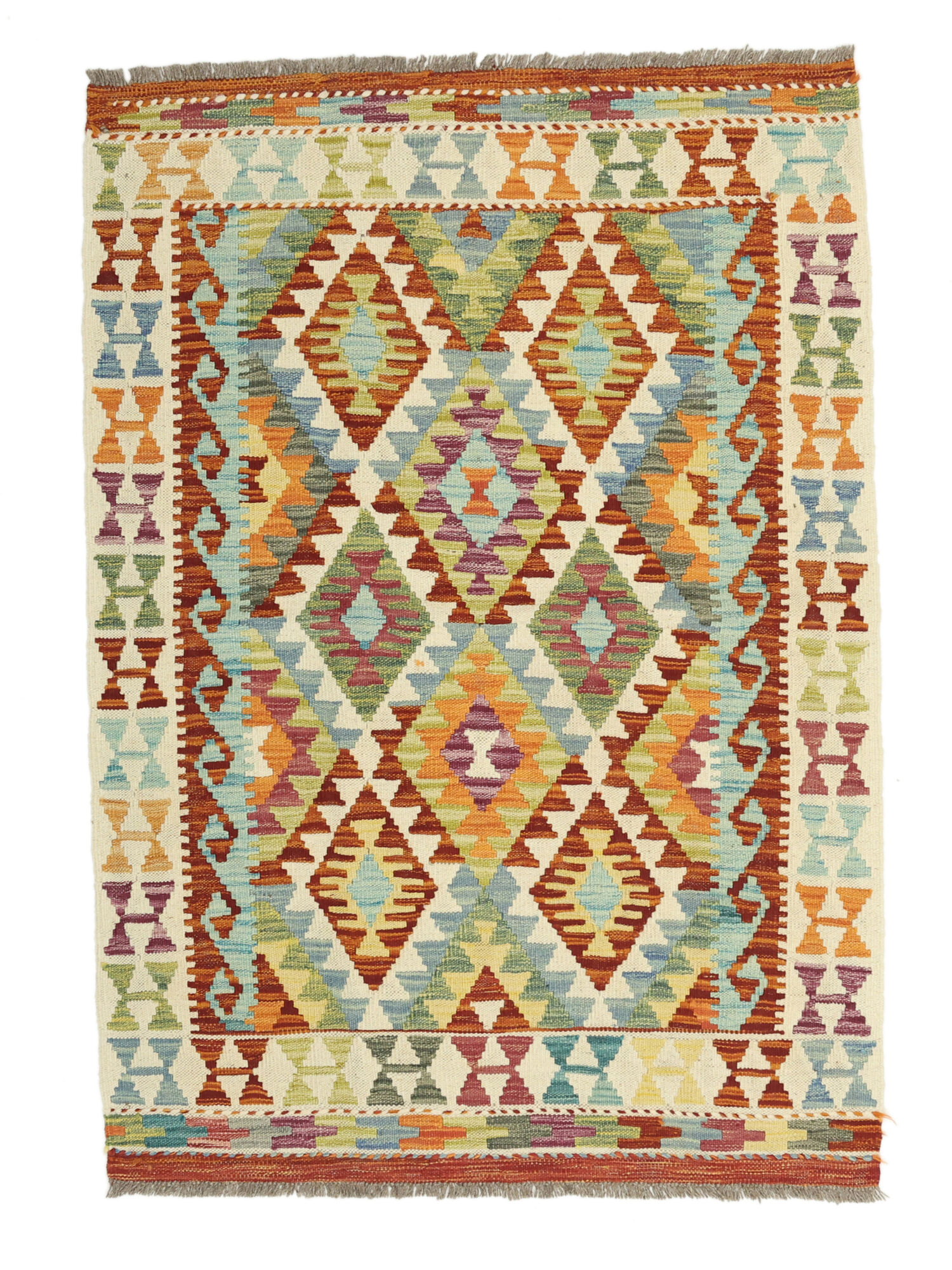 Kelim Afghan Old Stil Teppich 100×143