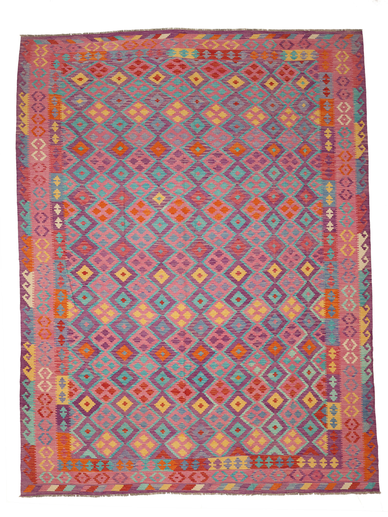 Kelim Afghan Old Stil Teppich 311×392
