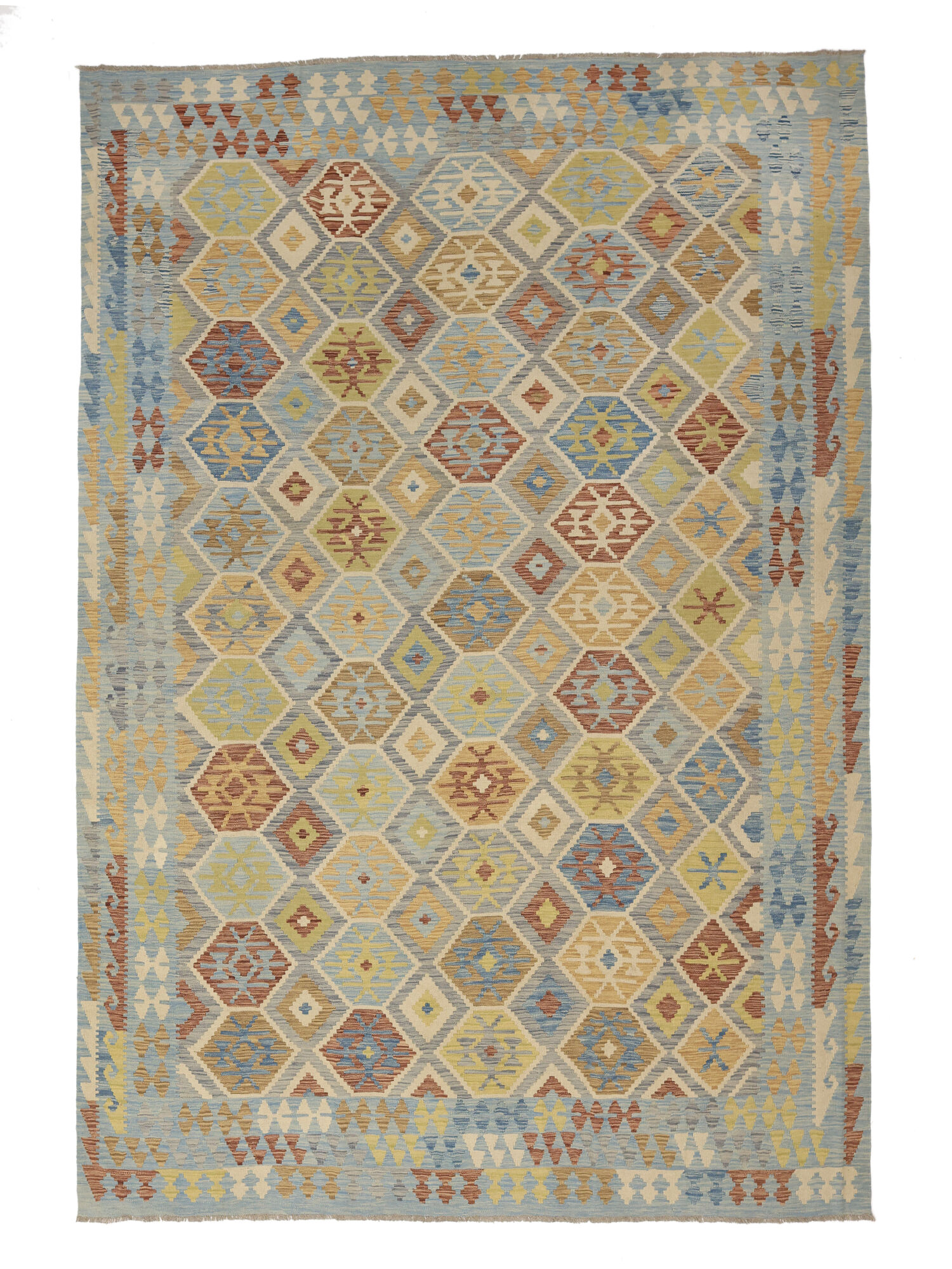 Kelim Afghan Old Stil Teppich 252×343