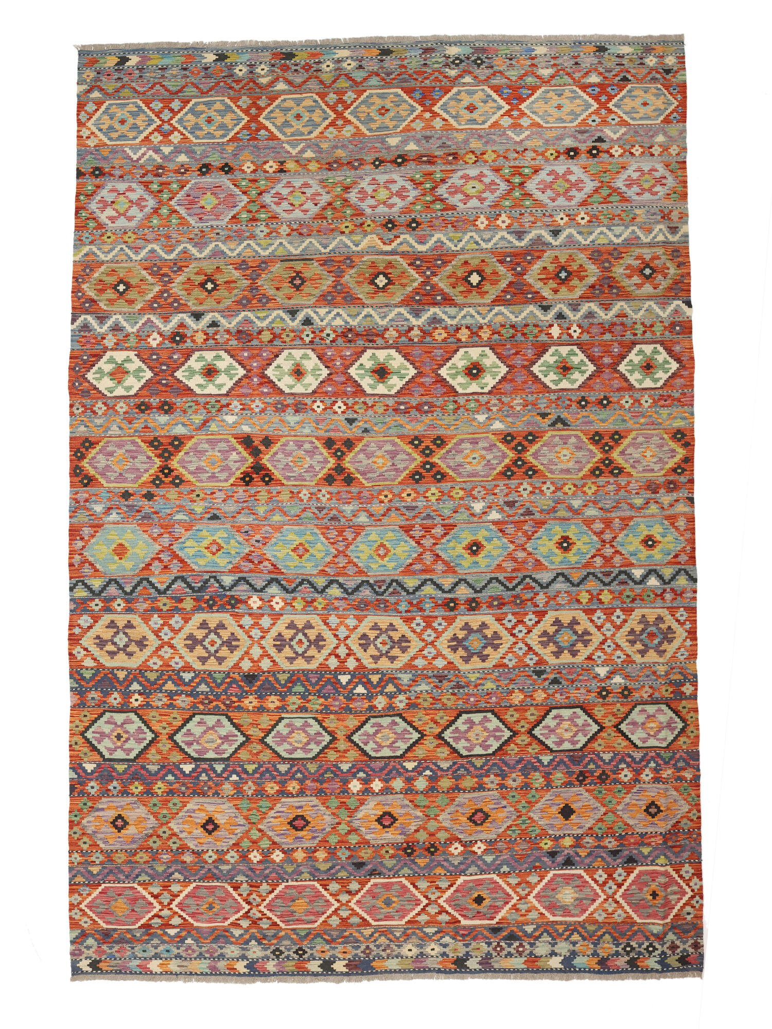 Kelim Afghan Old Stil Teppich 259×358