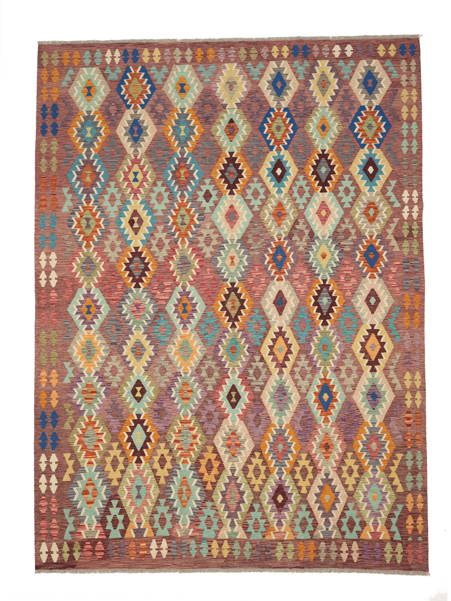 Kelim Afghan Old Stil Teppich 258×342