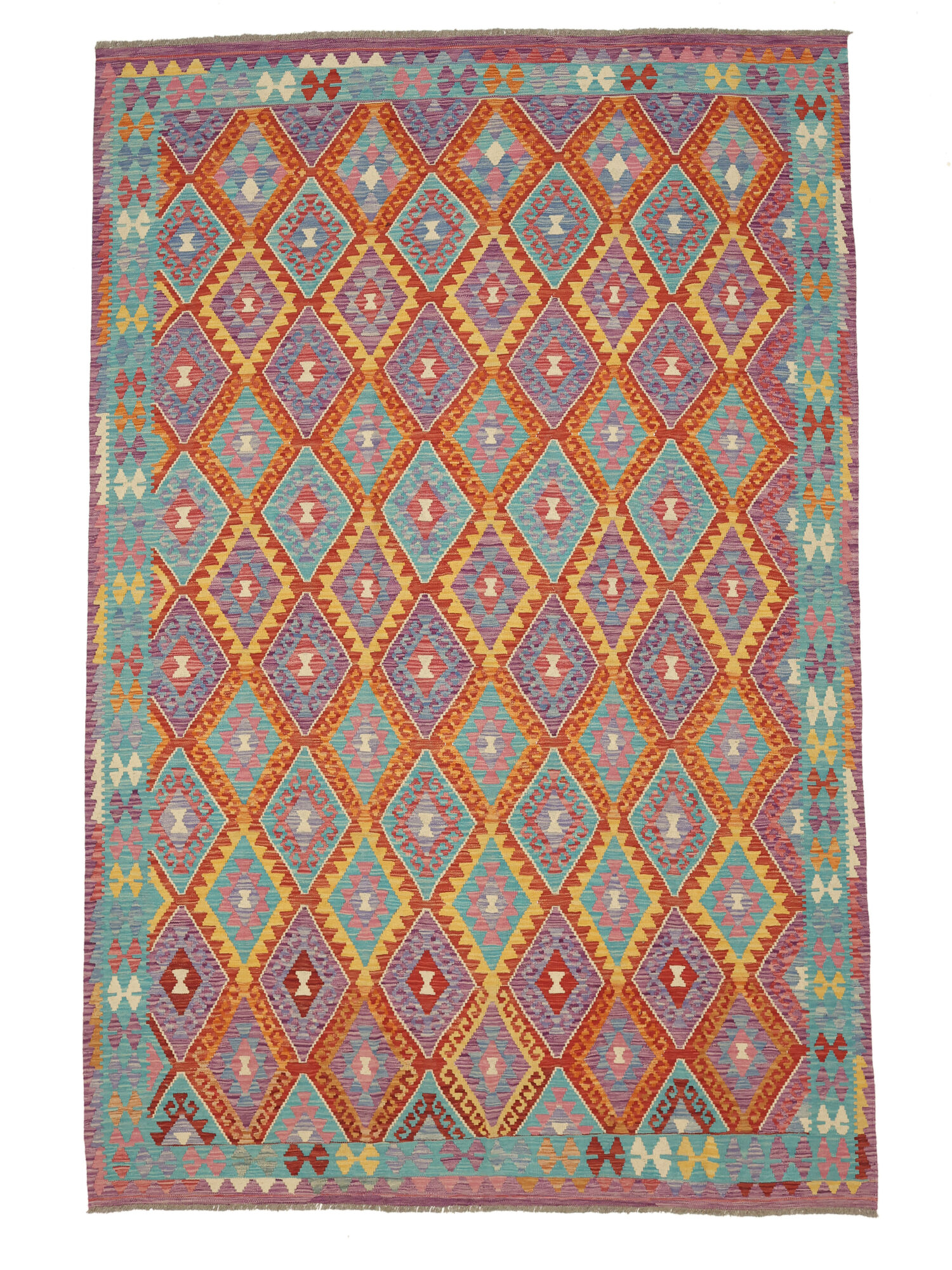 Kelim Afghan Old Stil Teppich 207×304