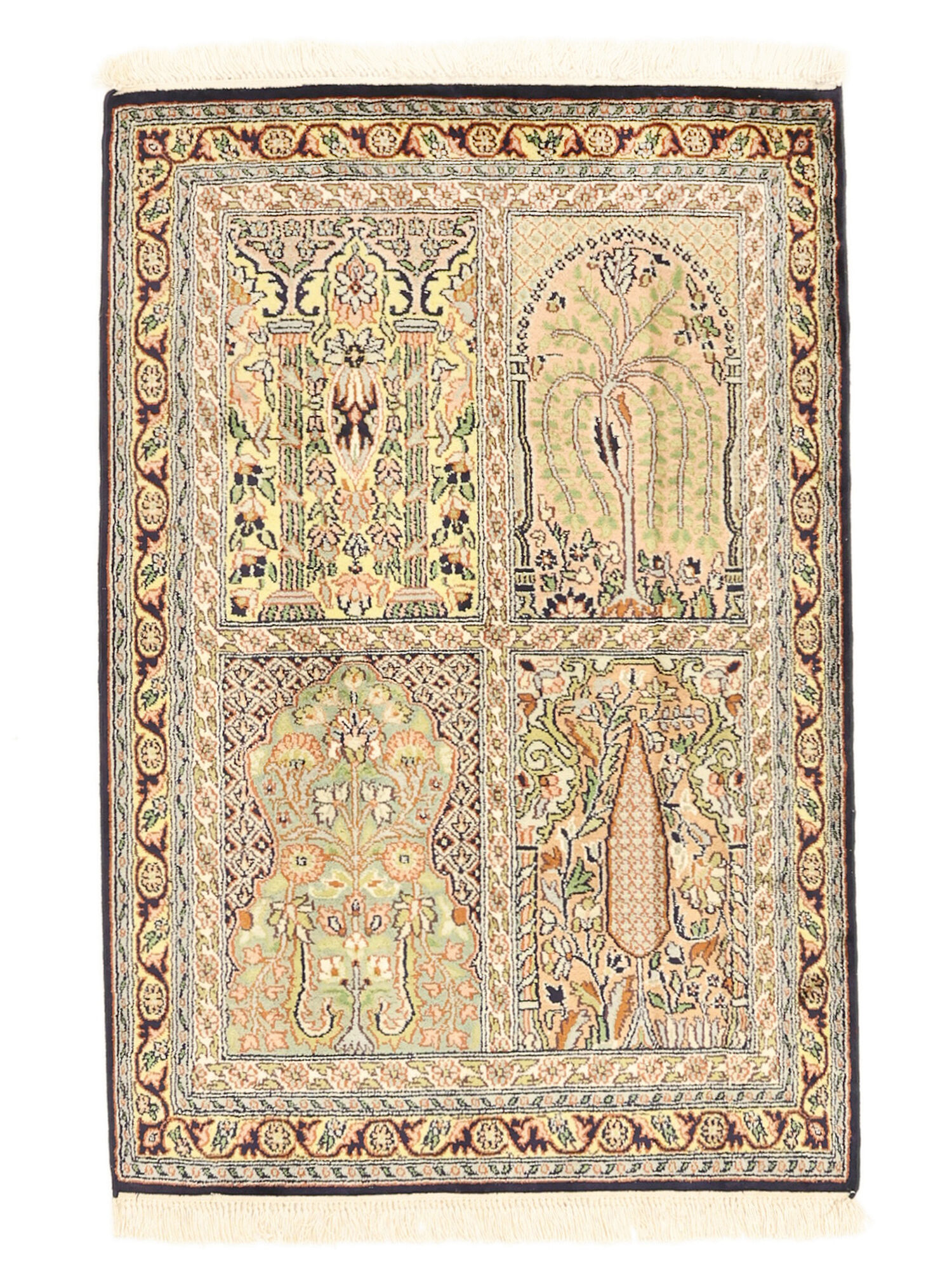 Kashmir äkta silke Matta 64x95