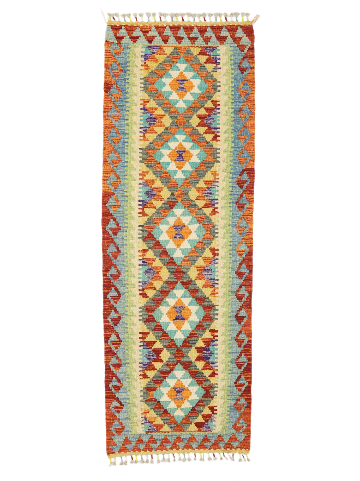 Kelim Afghan Old Stil Teppich 66×197