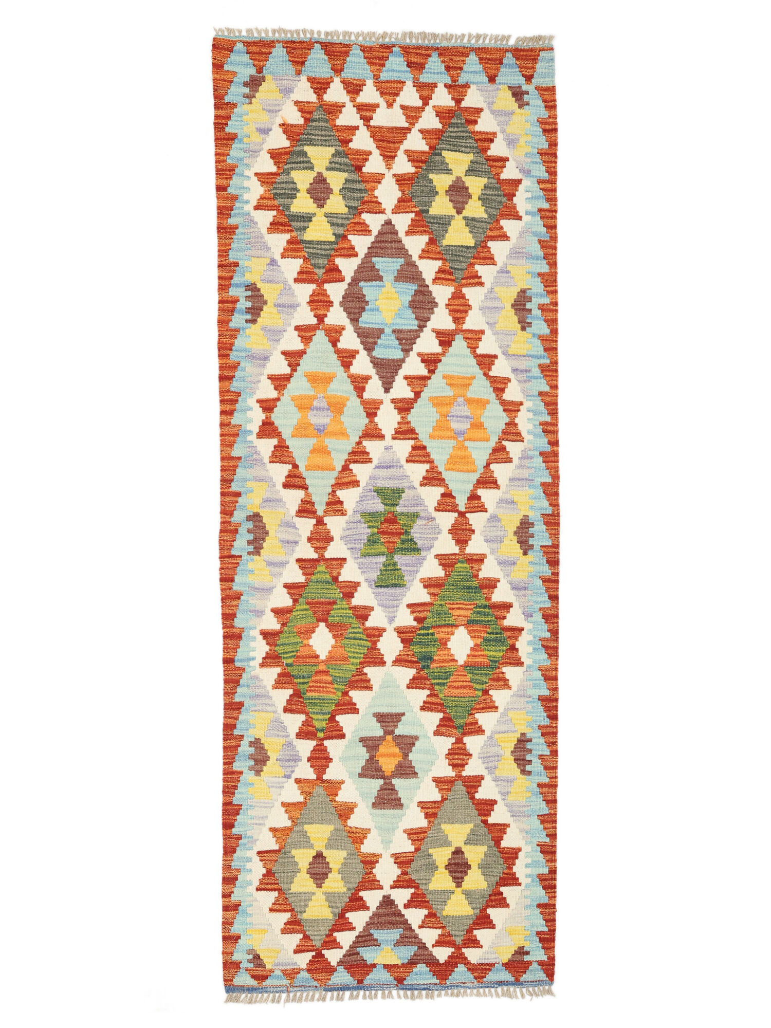 Kelim Afghan Old Stil Teppich 72×207