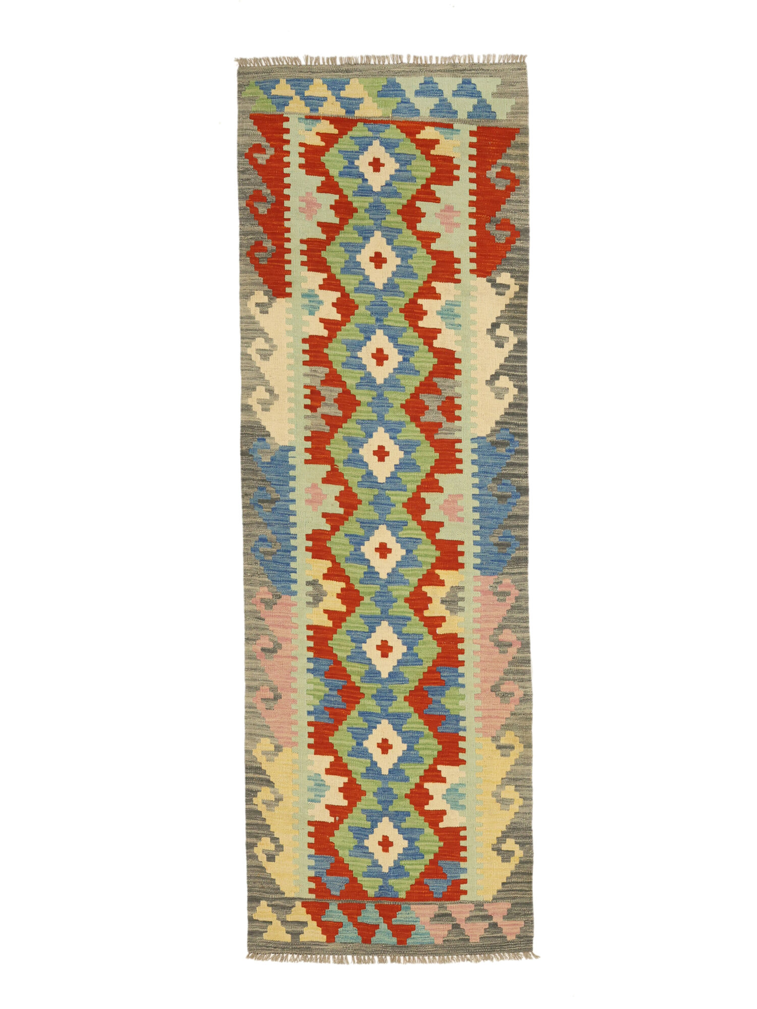 Kelim Afghan Old Stil Teppich 74×249