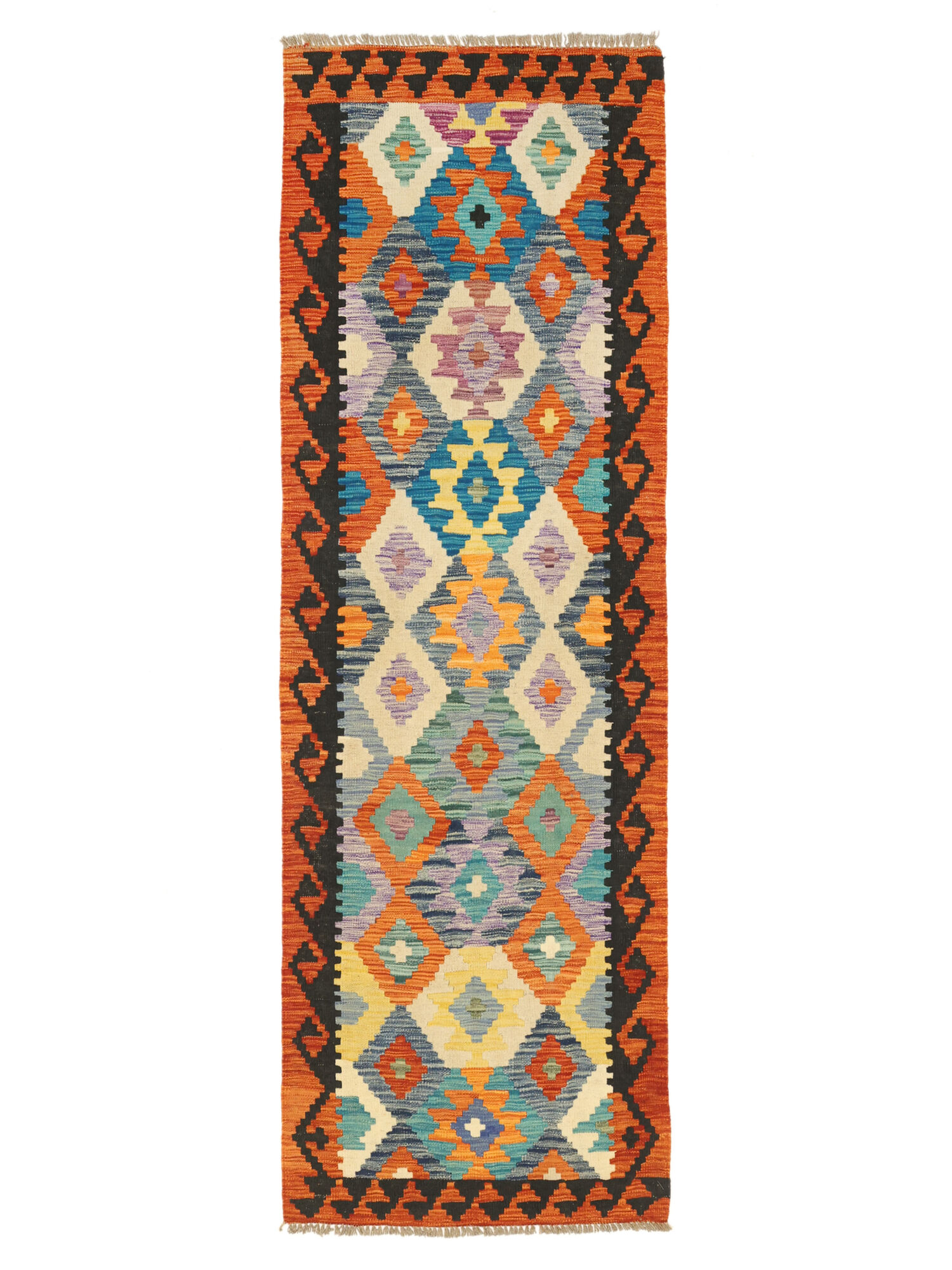 Kelim Afghan Old Stil Teppich 82×246