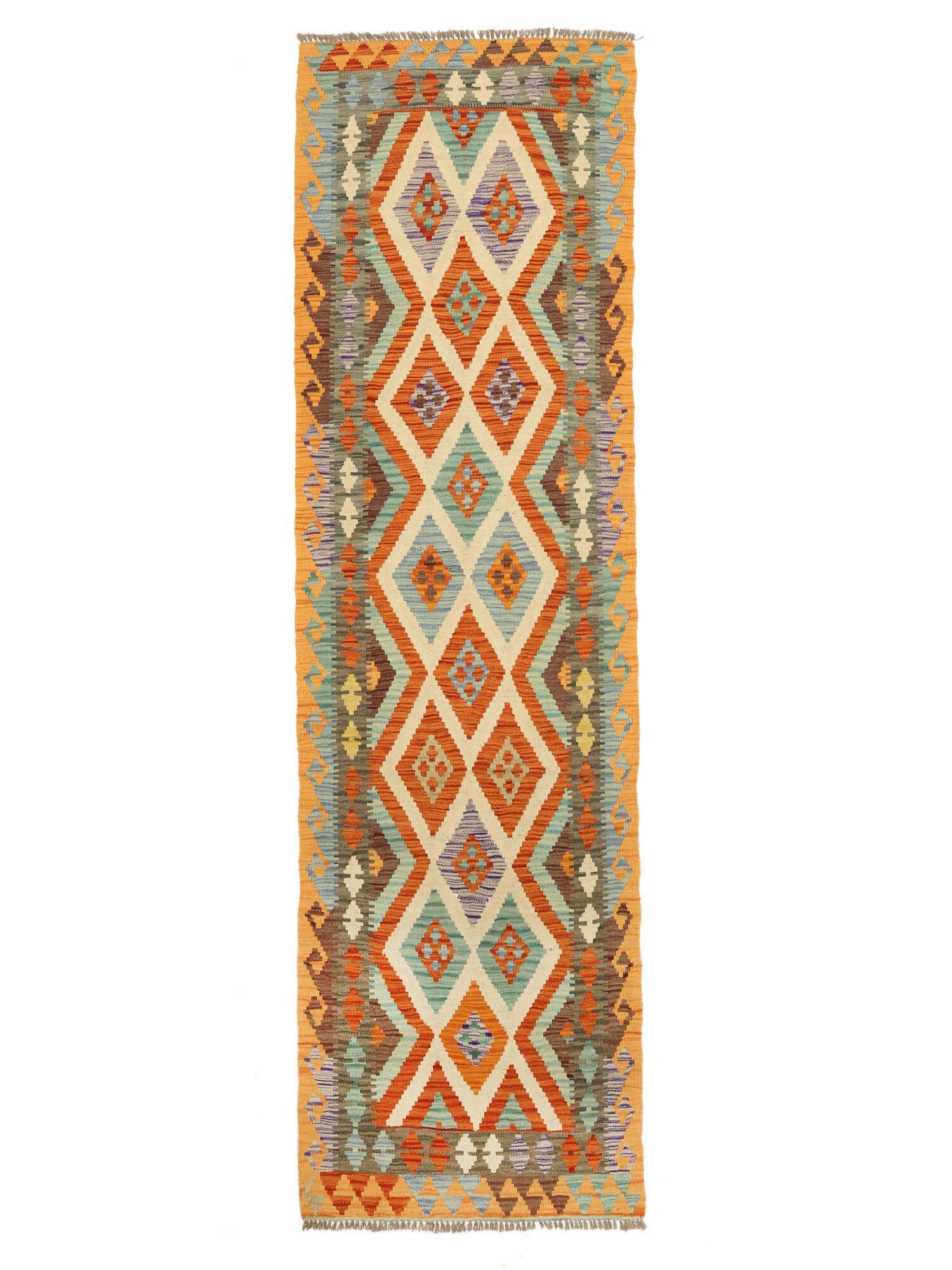 Kelim Afghan Old Stil Teppich 80×249