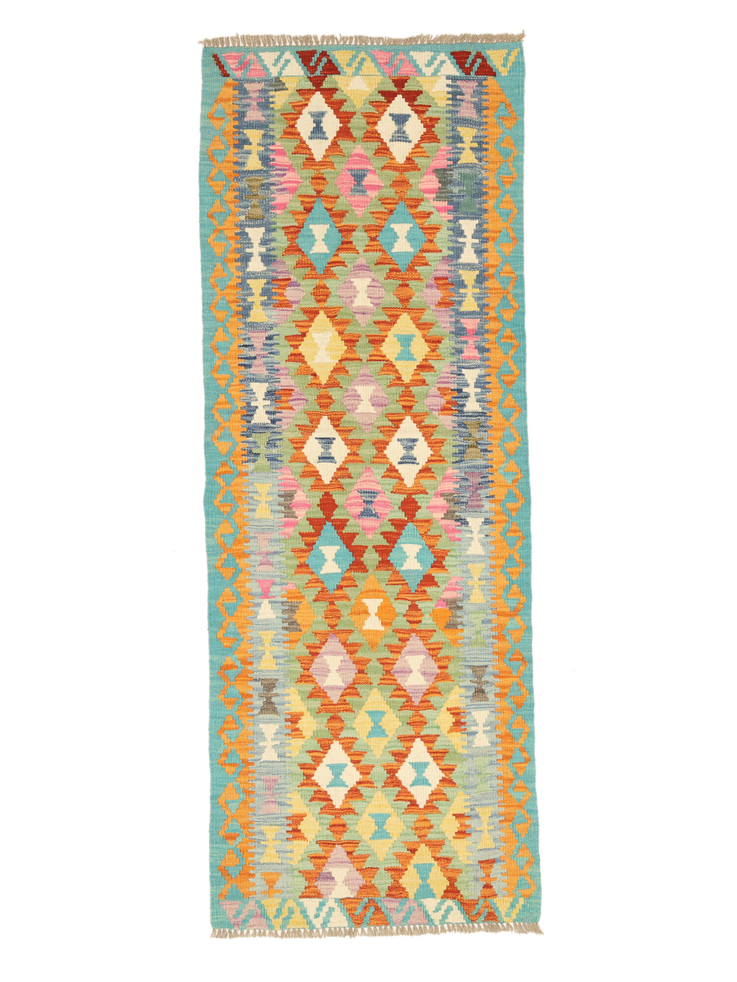 Kelim Afghan Old Stil Teppich 73×195