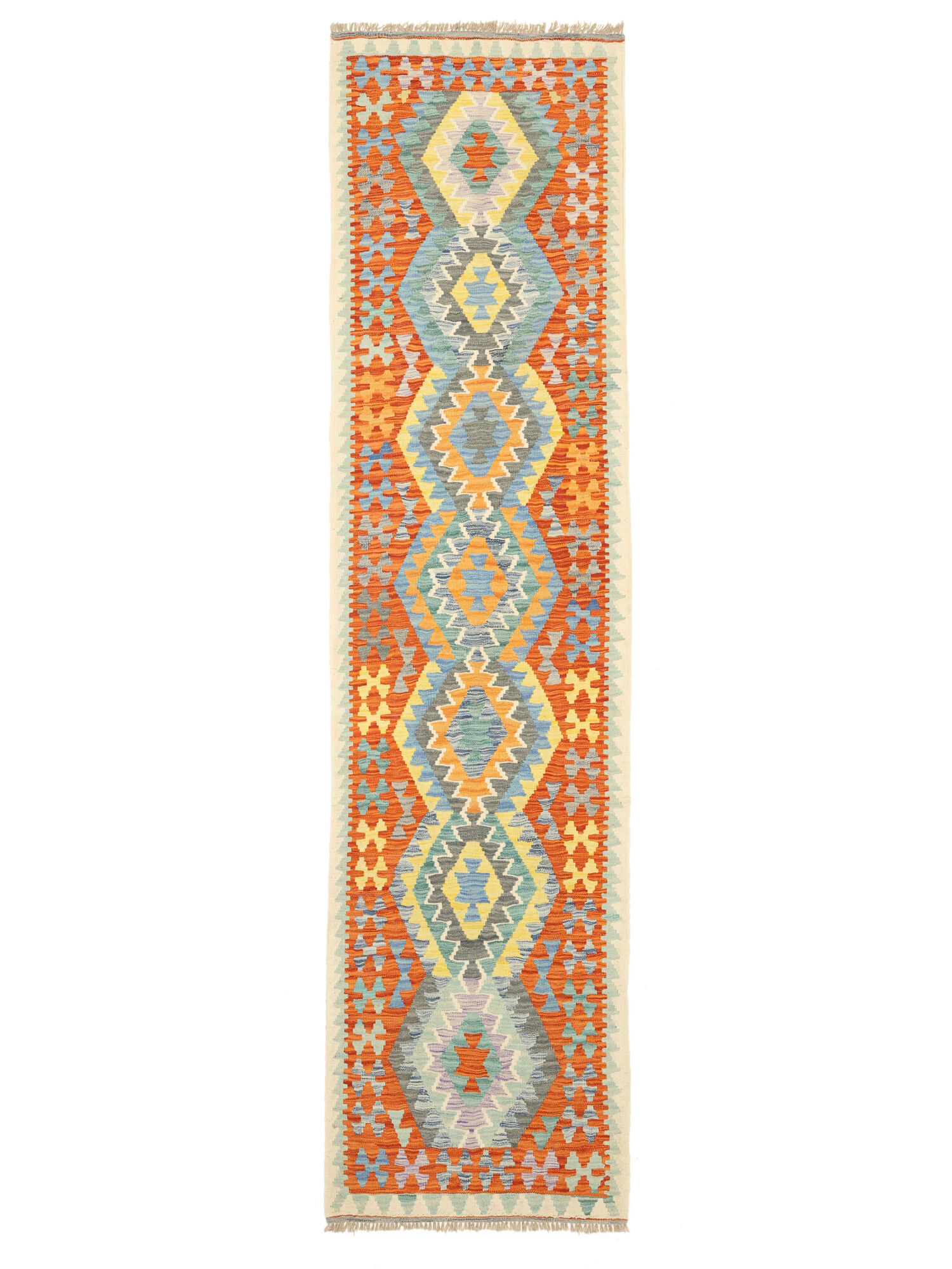 Kelim Afghan Old Stil Teppich 82×311