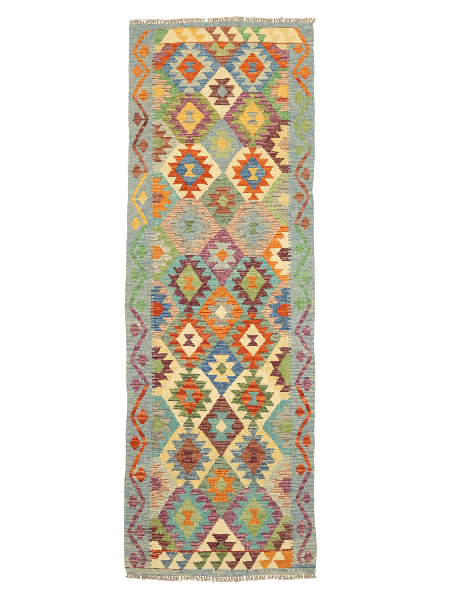 Kelim Afghan Old Stil Teppich 92×265