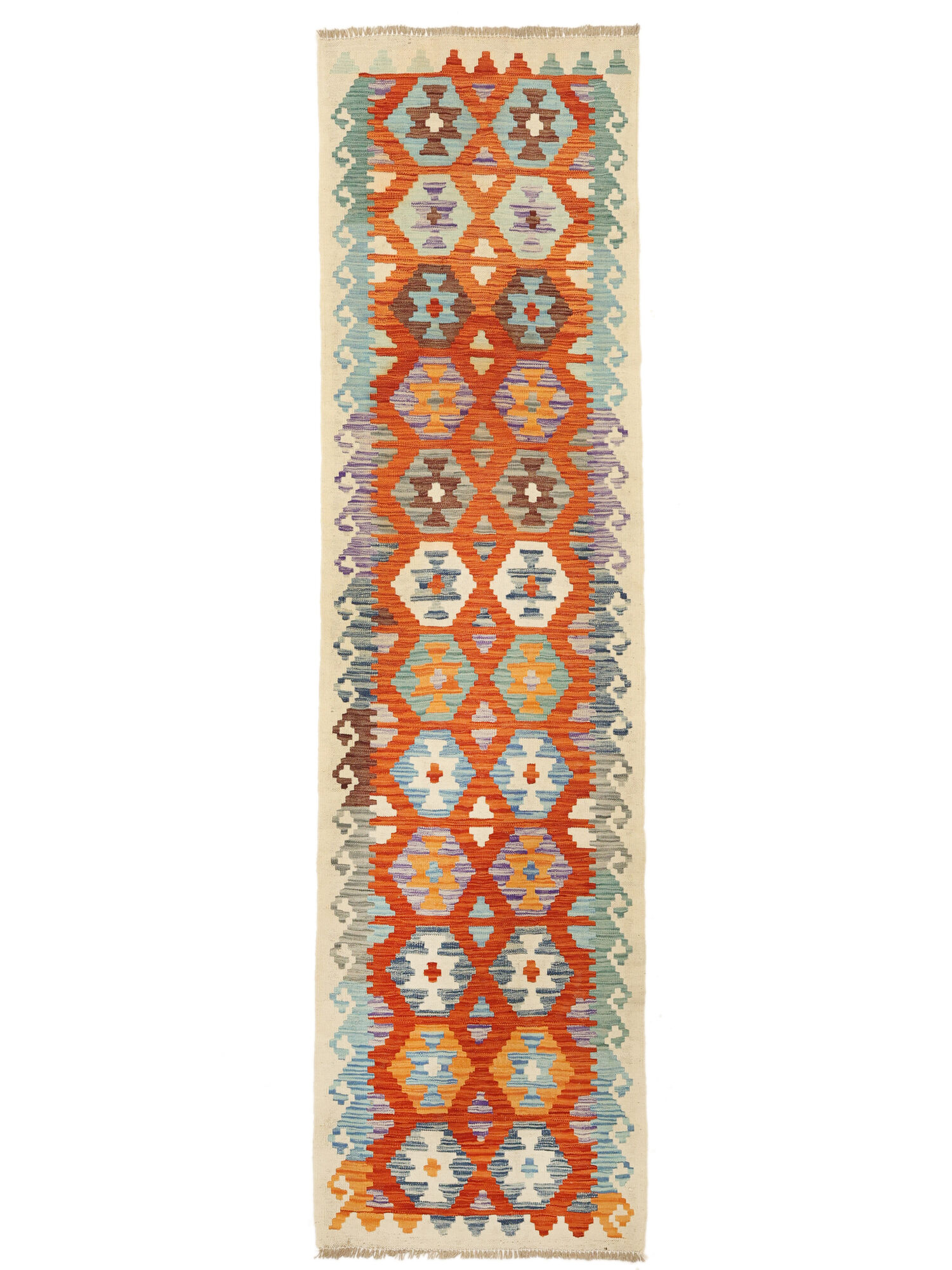 Kelim Afghan Old Stil Teppich 78×294