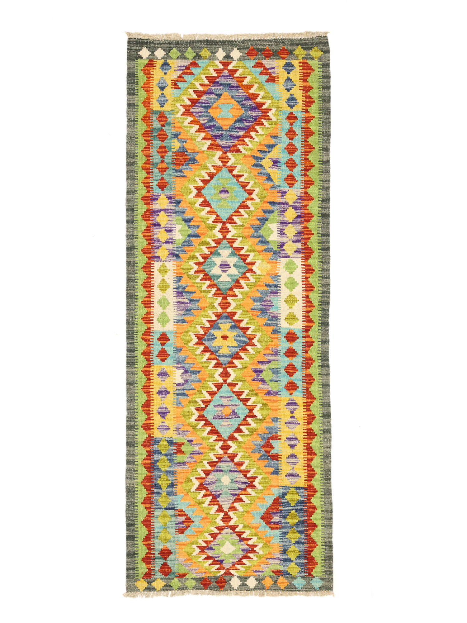 Kelim Afghan Old Stil Teppich 72×195