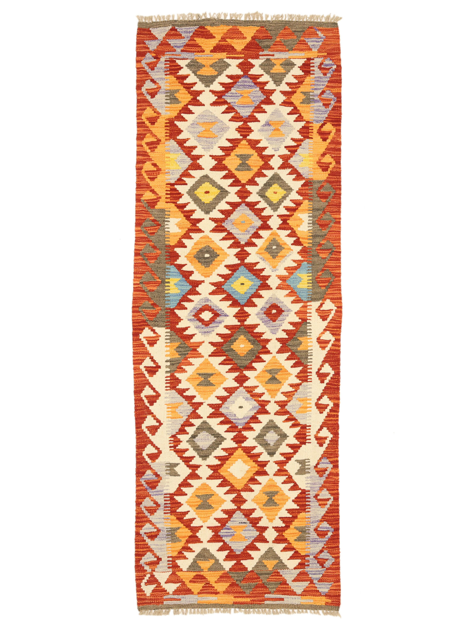 Kelim Afghan Old Stil Teppich 70×205