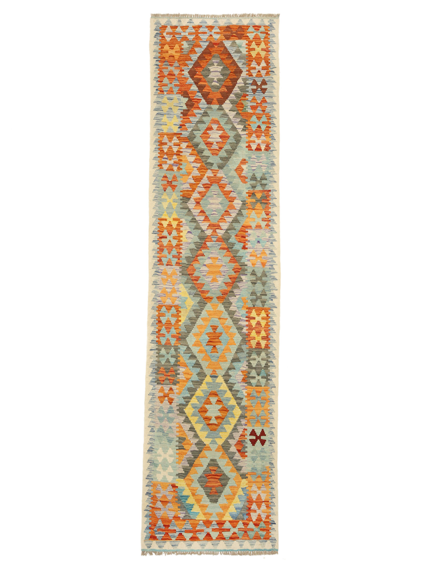 Kelim Afghan Old Stil Teppich 81×311
