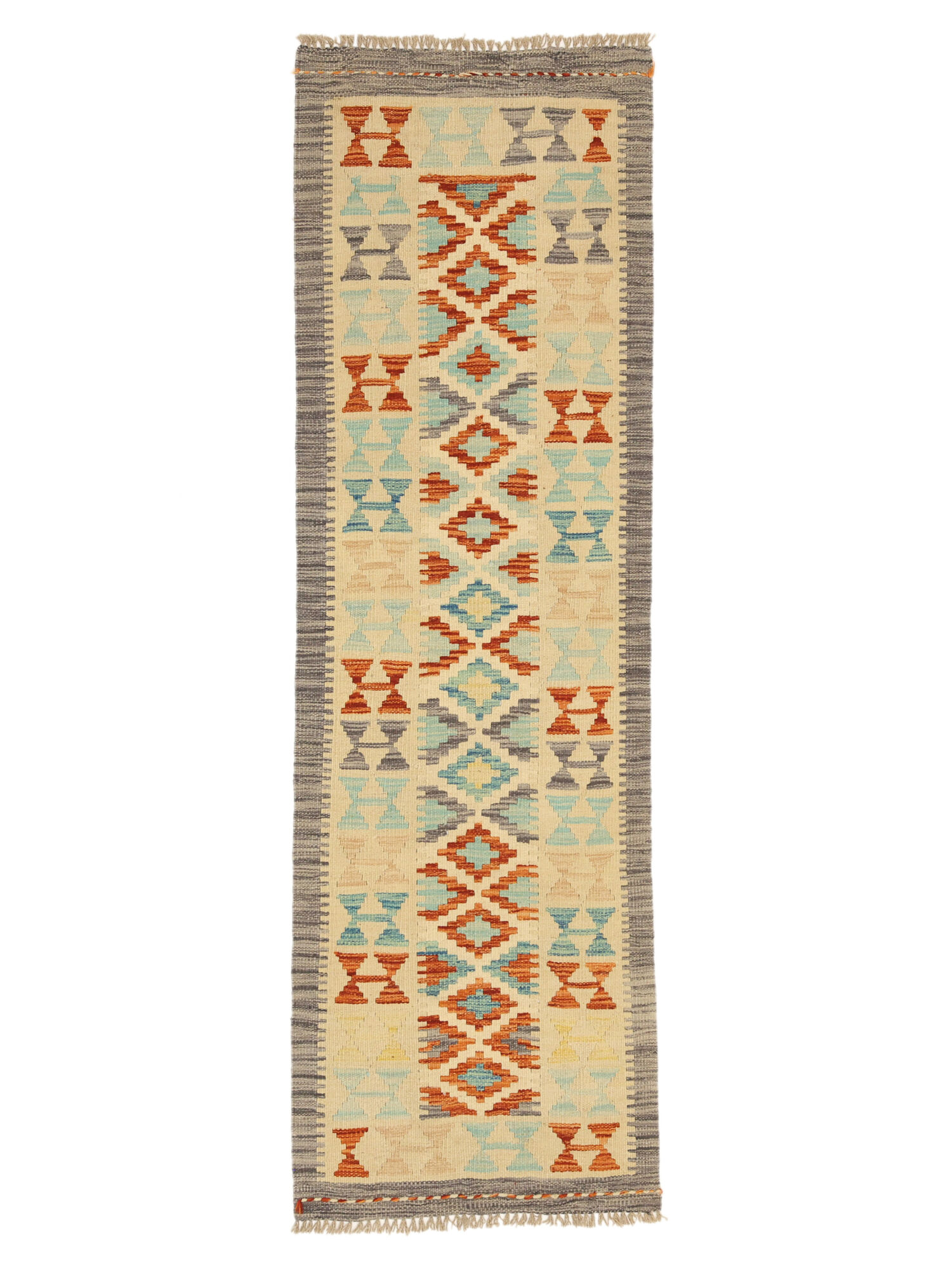 Kelim Afghan Old Stil Teppich 61×195