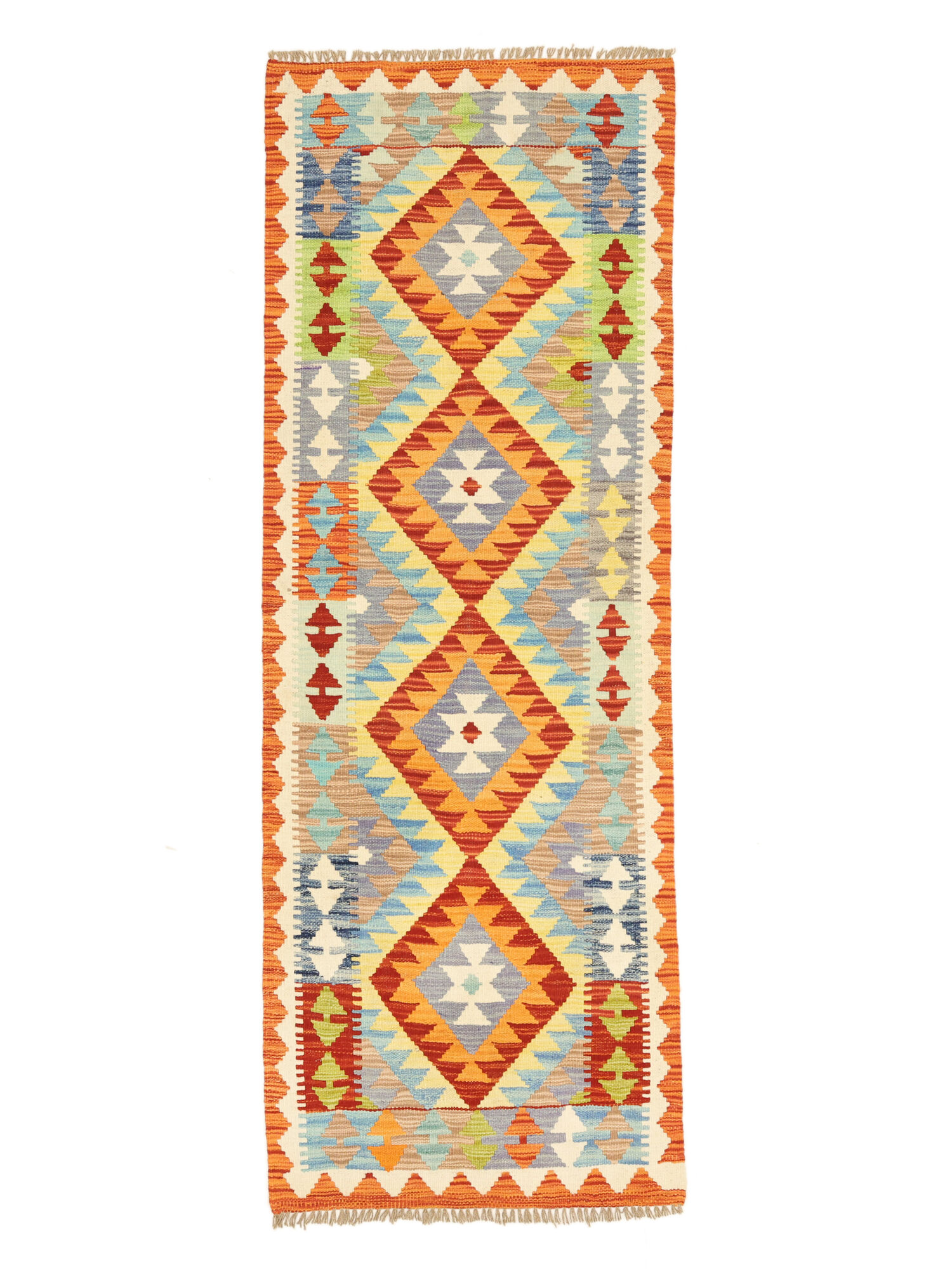 Kelim Afghan Old Stil Teppich 74×199