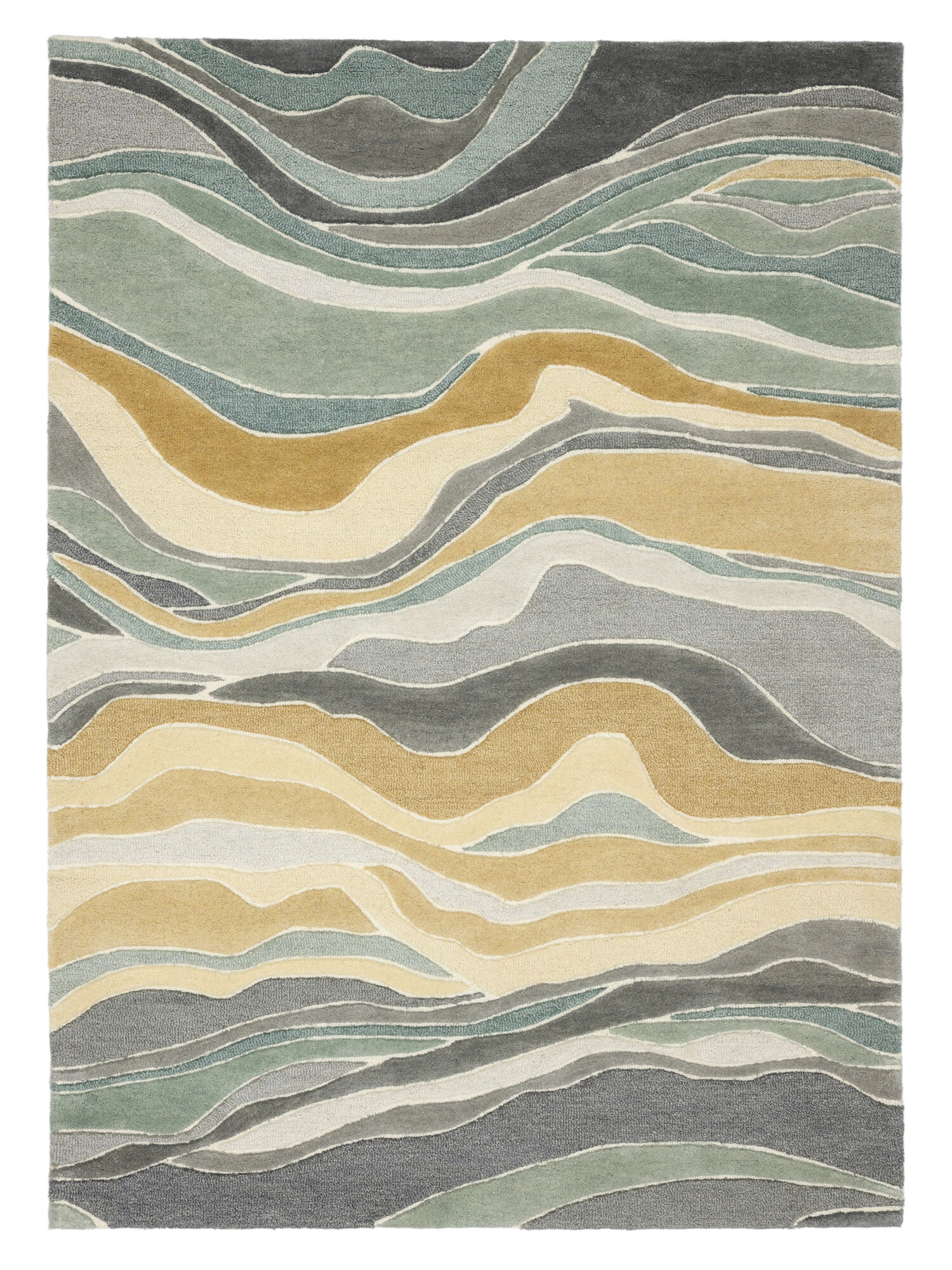 Marble Matta - Grön / Flerfärgad 200x300