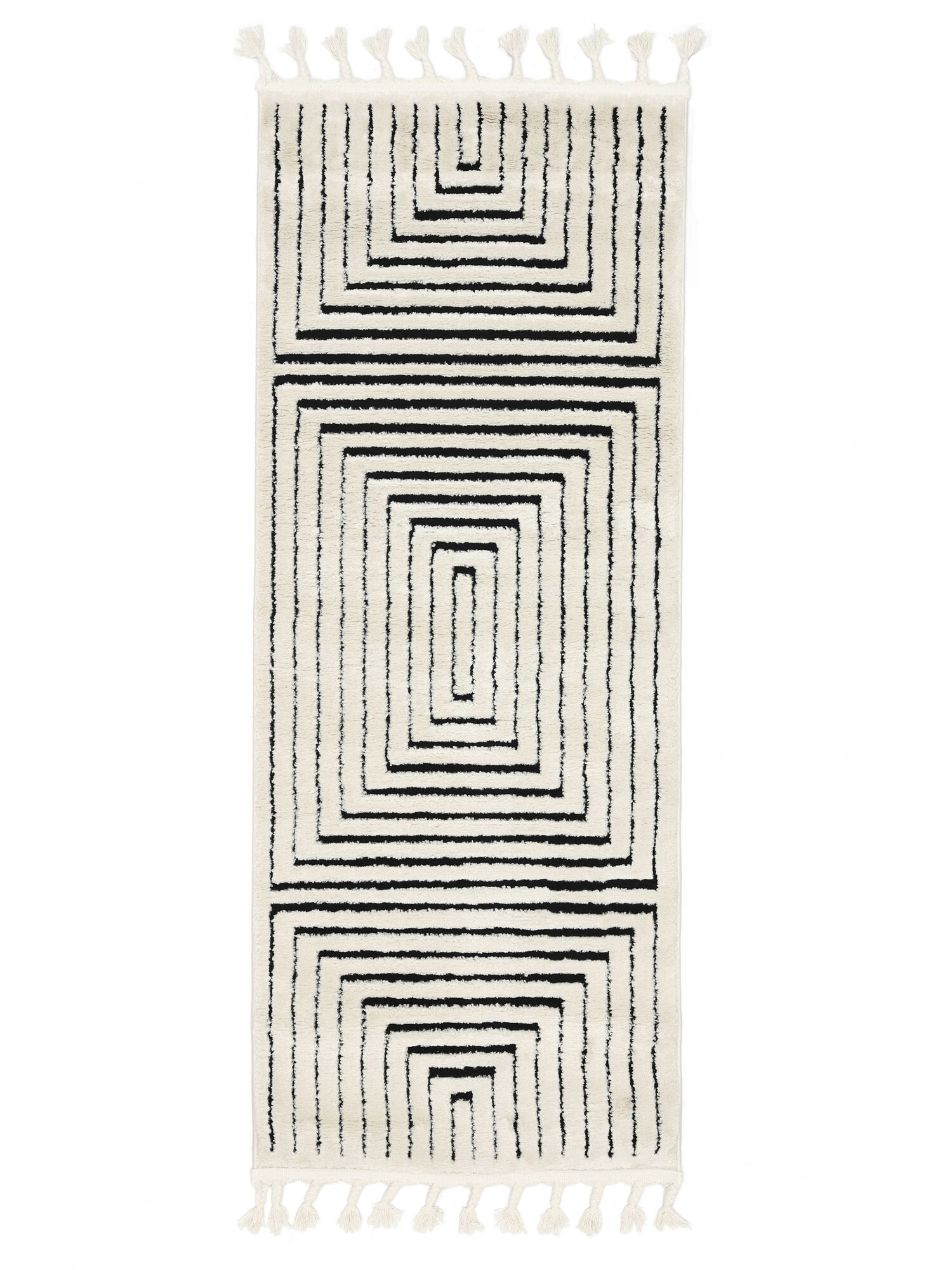 Larache Matta - Krämvit / Svart 80x200