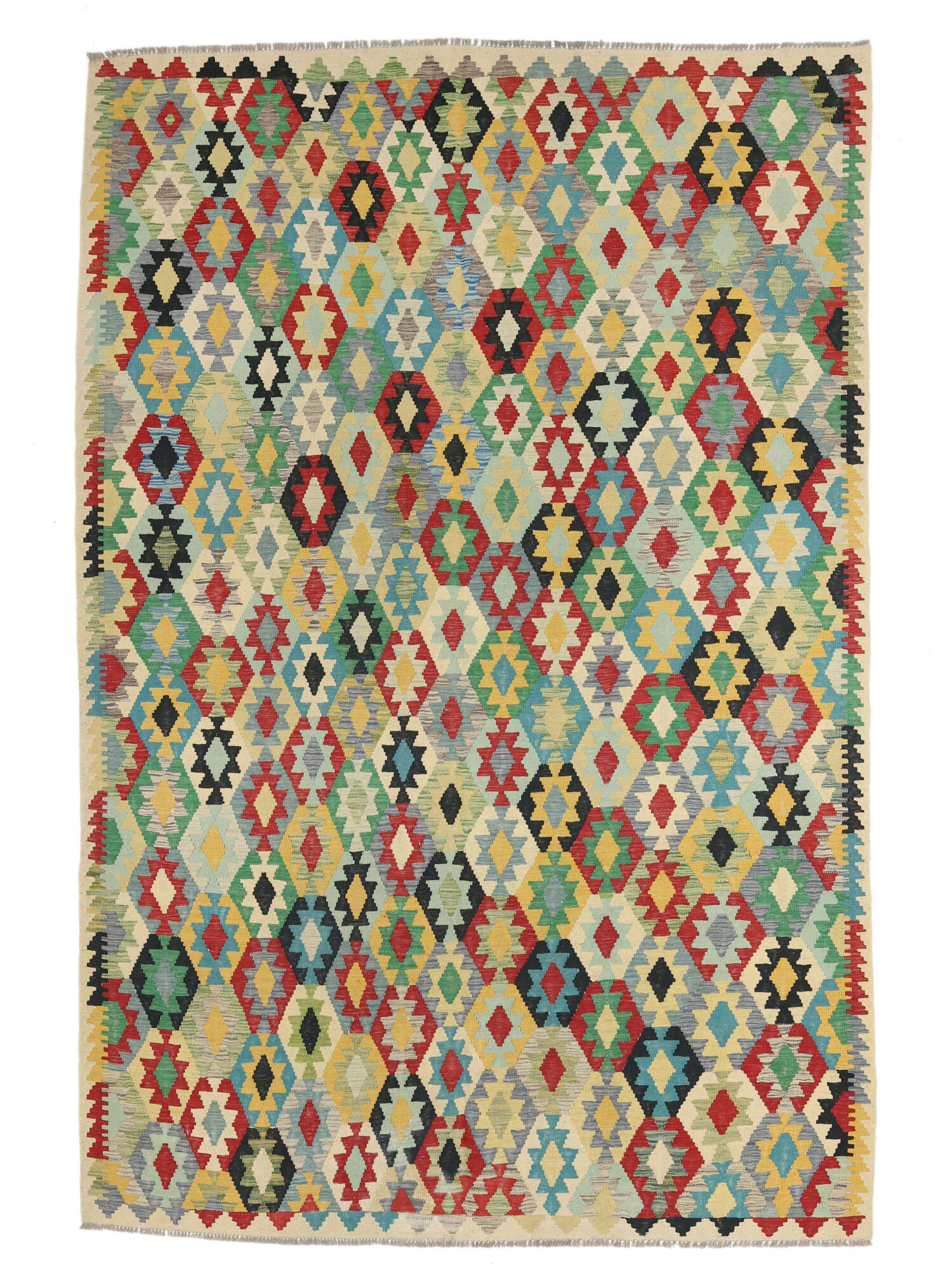 Kelim Afghan Old style Matta 209x300