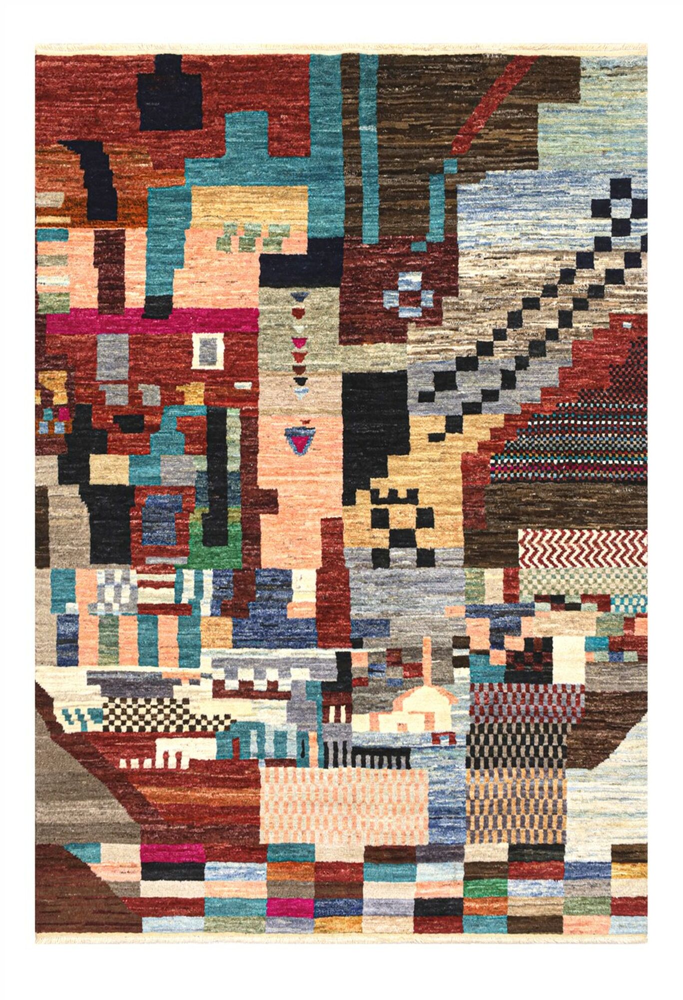 Berber Colourful Matta 204x283