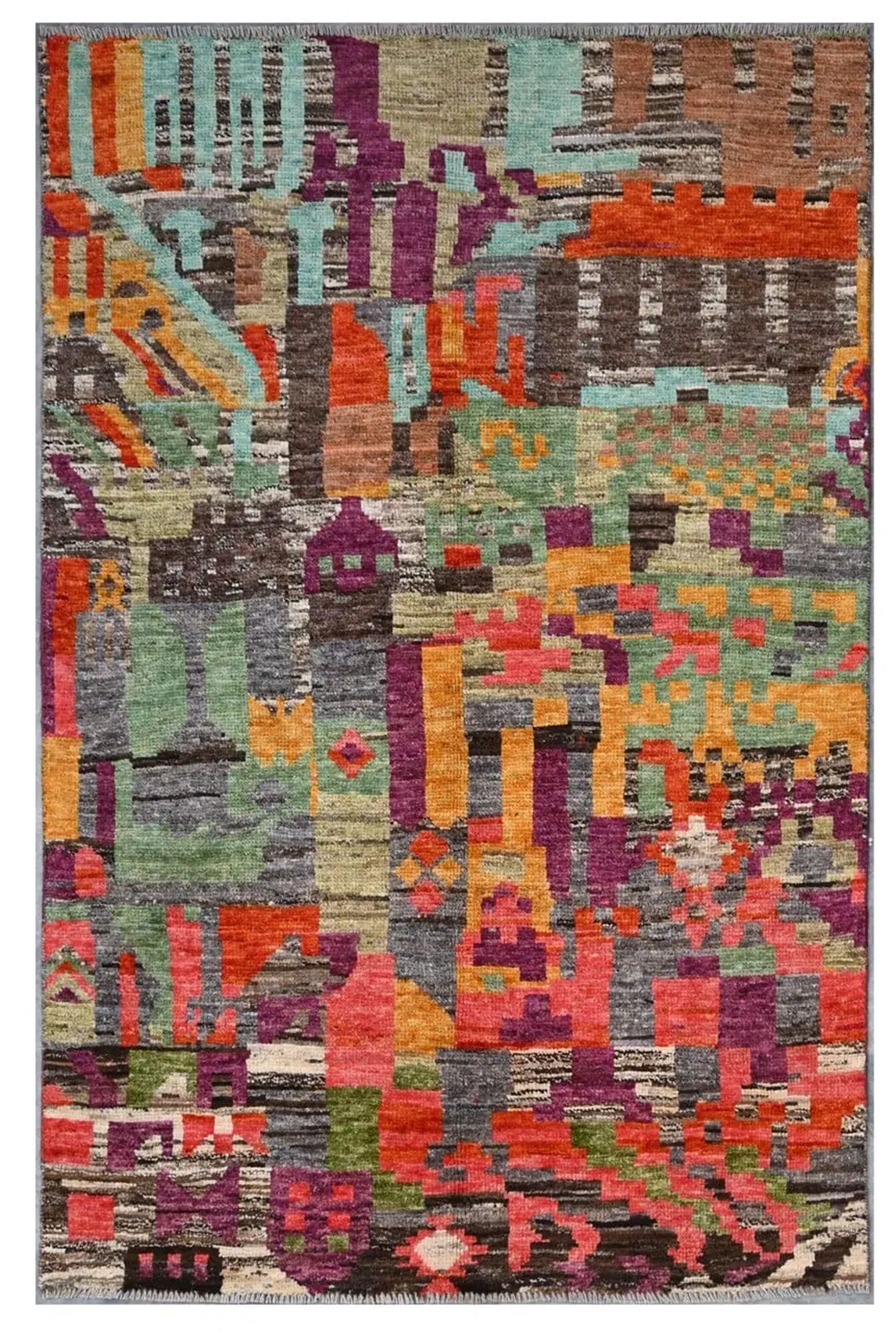 Berber Colourful Matta 123x189