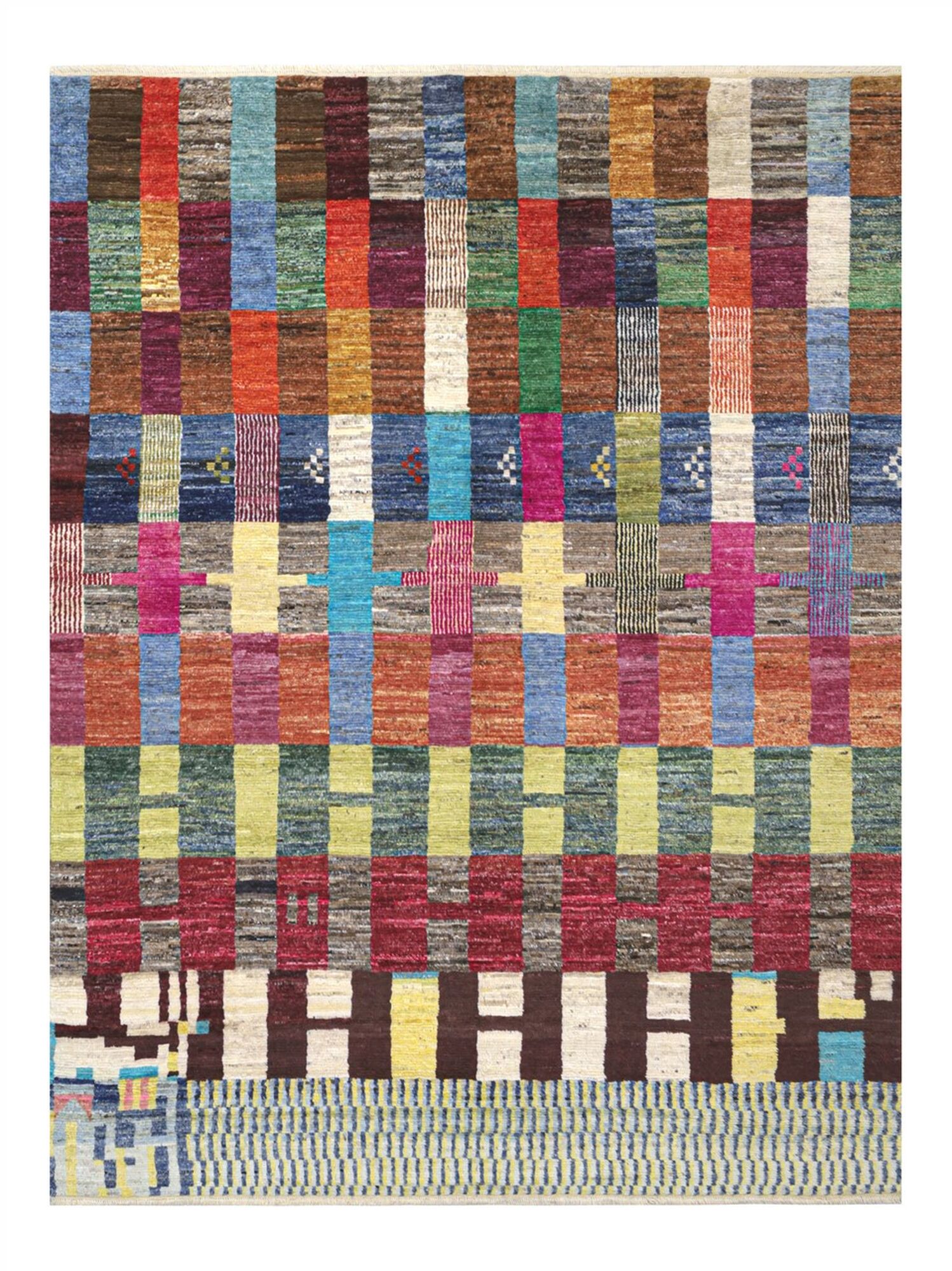 Berber Colourful Matta 209x273