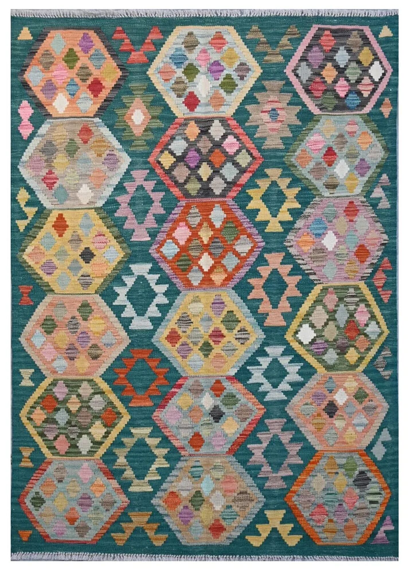 Kelim Afghan Old style Matta 126x180