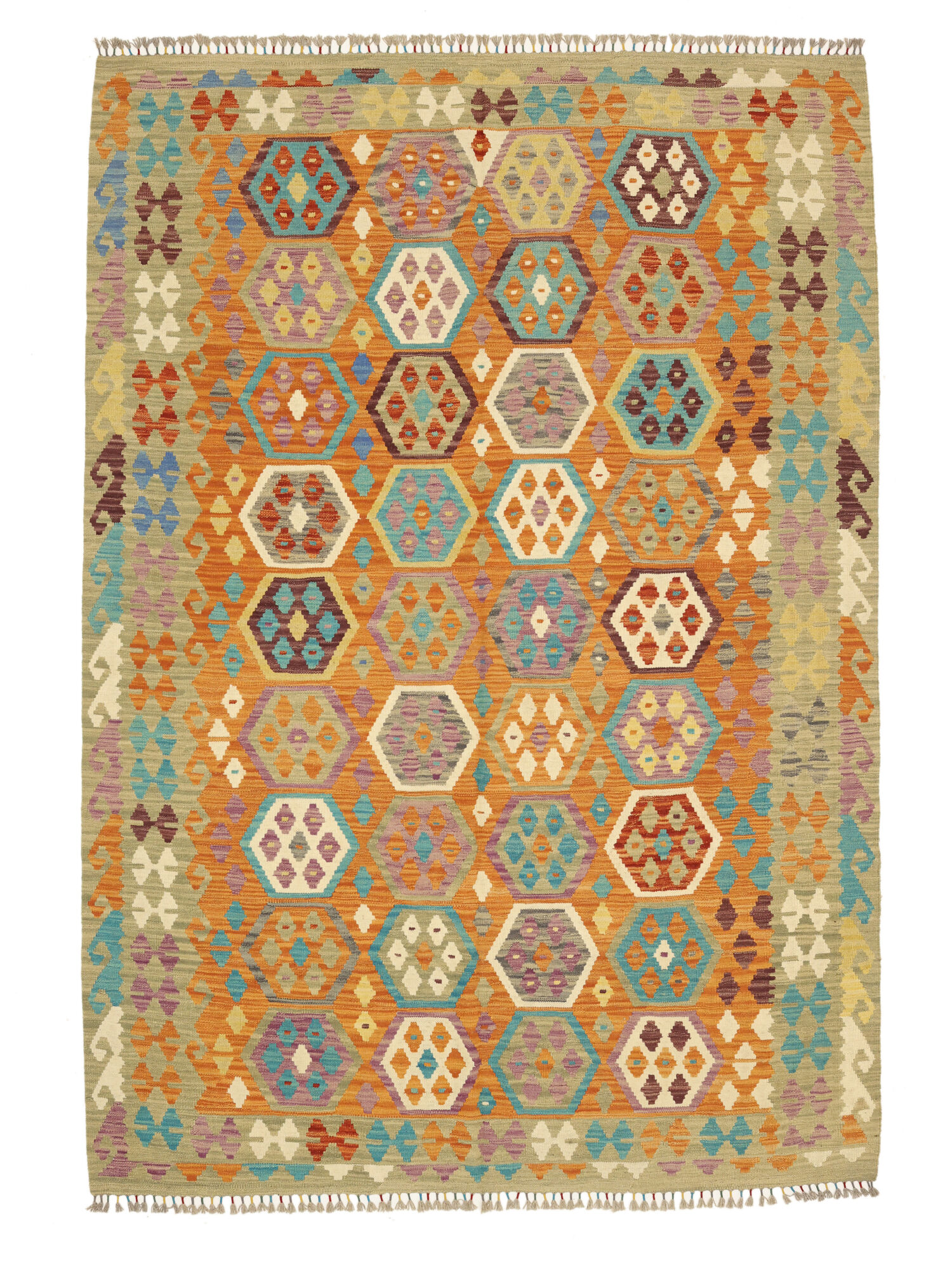 Kelim Afghan Old style Matta 212x293