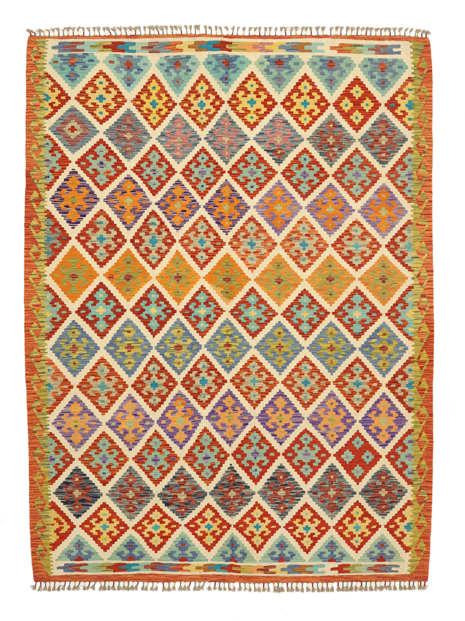Kelim Afghan Old style Matta 216x288