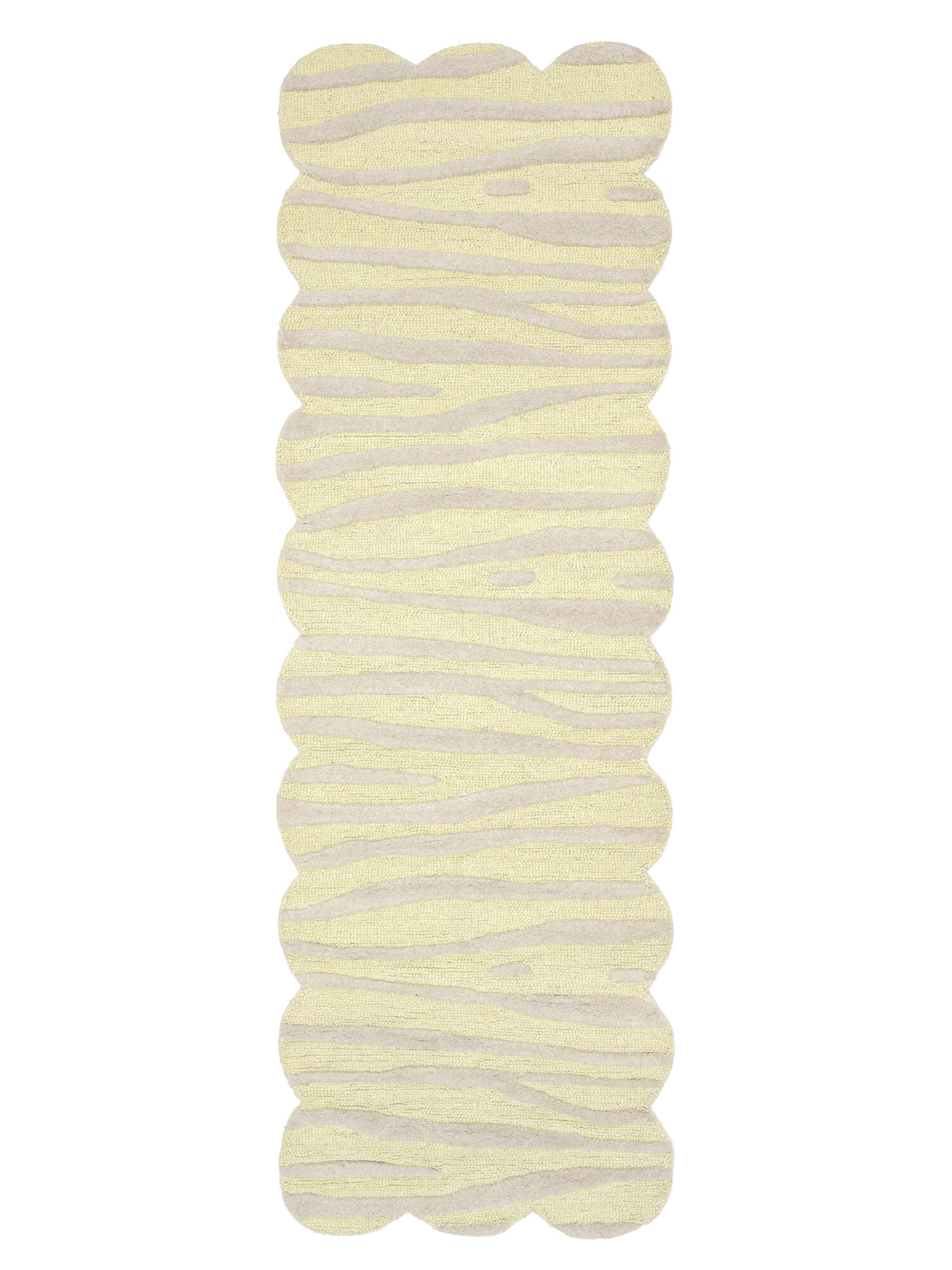Arty Zebra Matta - Ljusgul / Beige 80x250