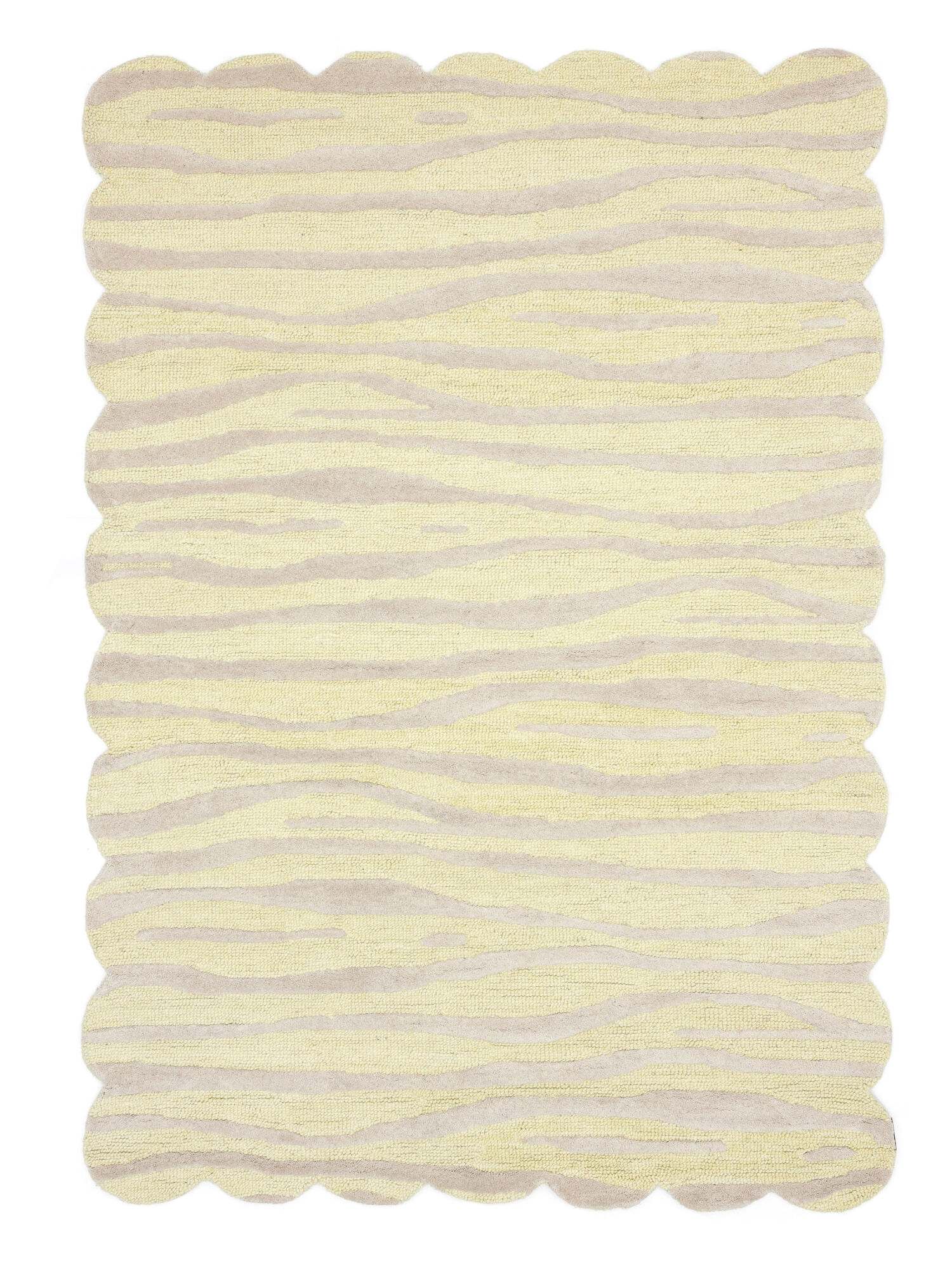 Arty Zebra Matta - Ljusgul / Beige 200x300