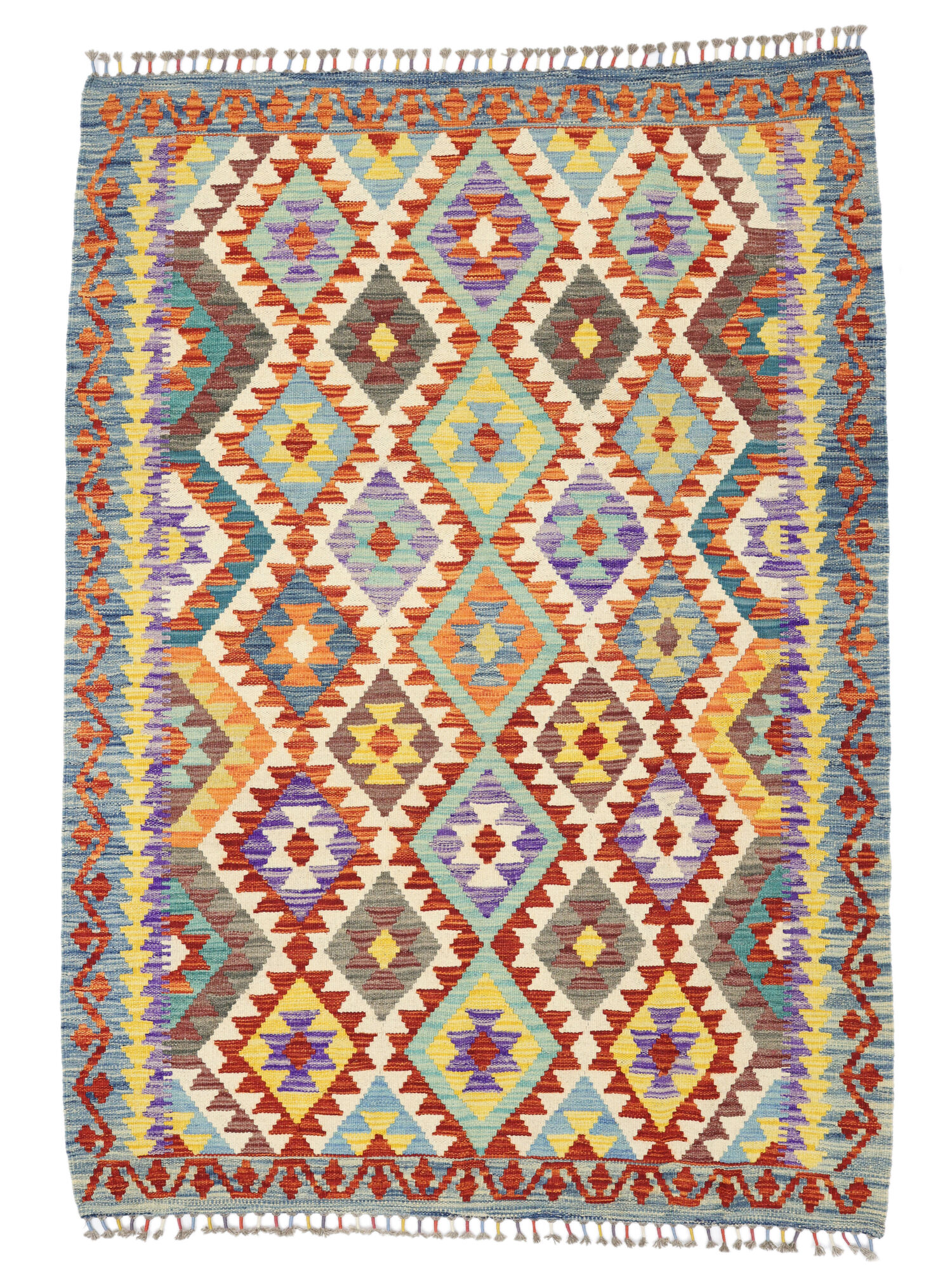 Kelim Afghan Old style Matta 133x184