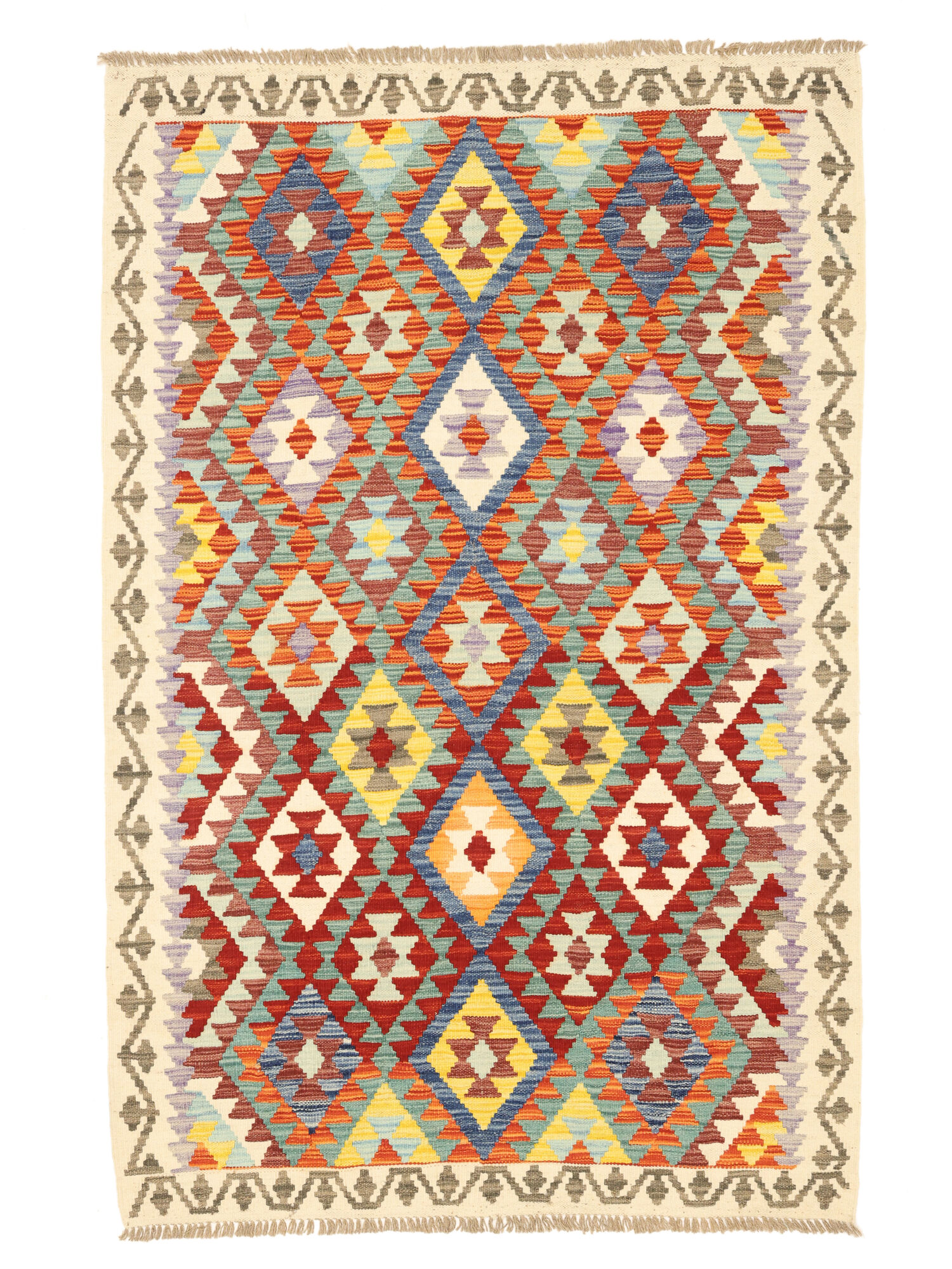 Kelim Afghan Old style Matta 129x199