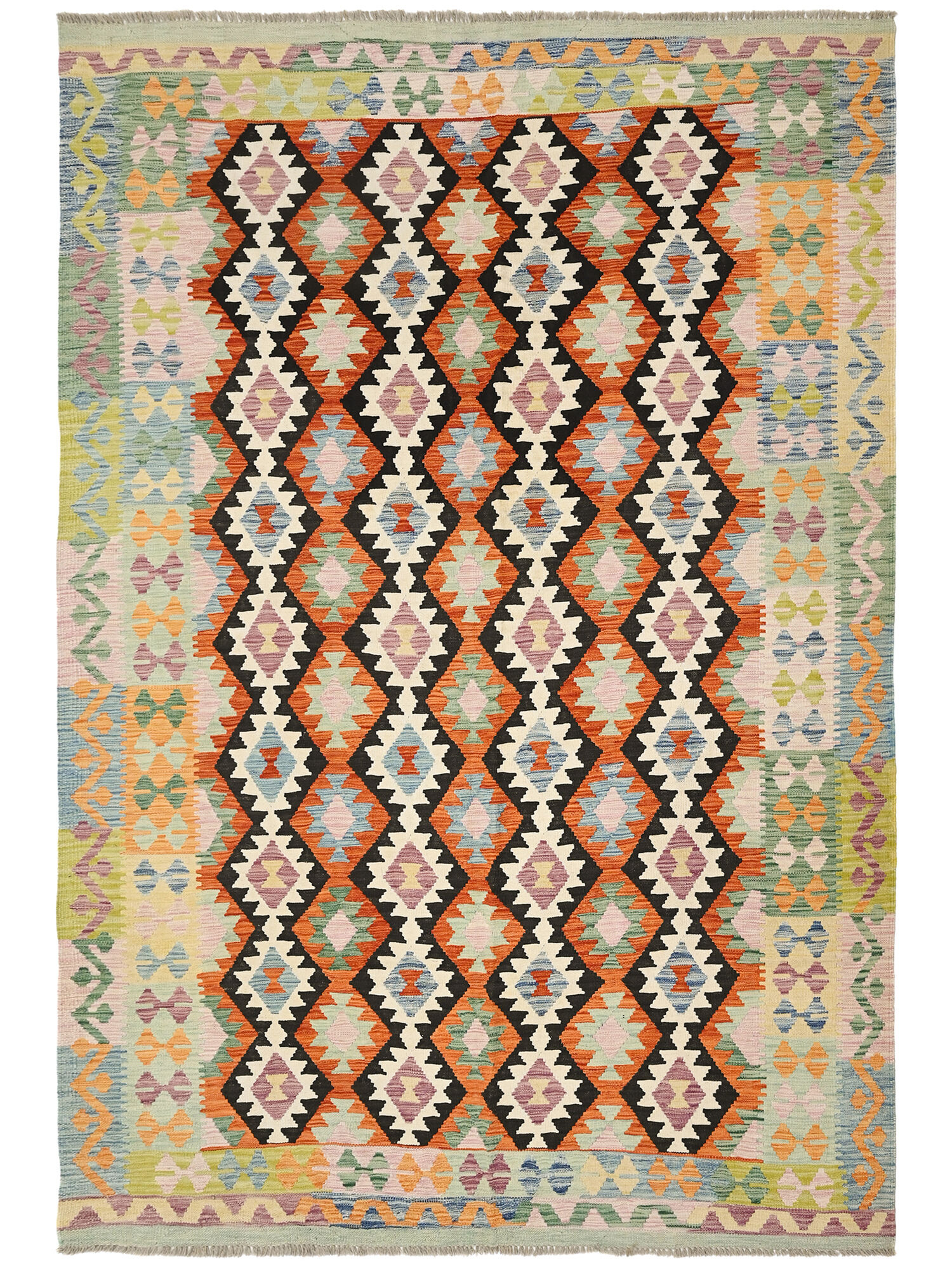 Kelim Afghan Old style Matta 202x299