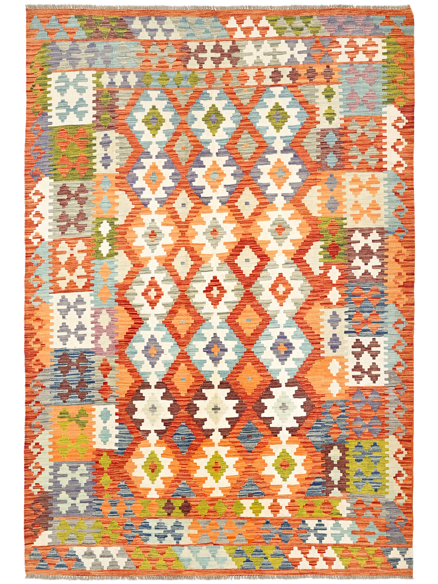 Kelim Afghan Old style Matta 200x295