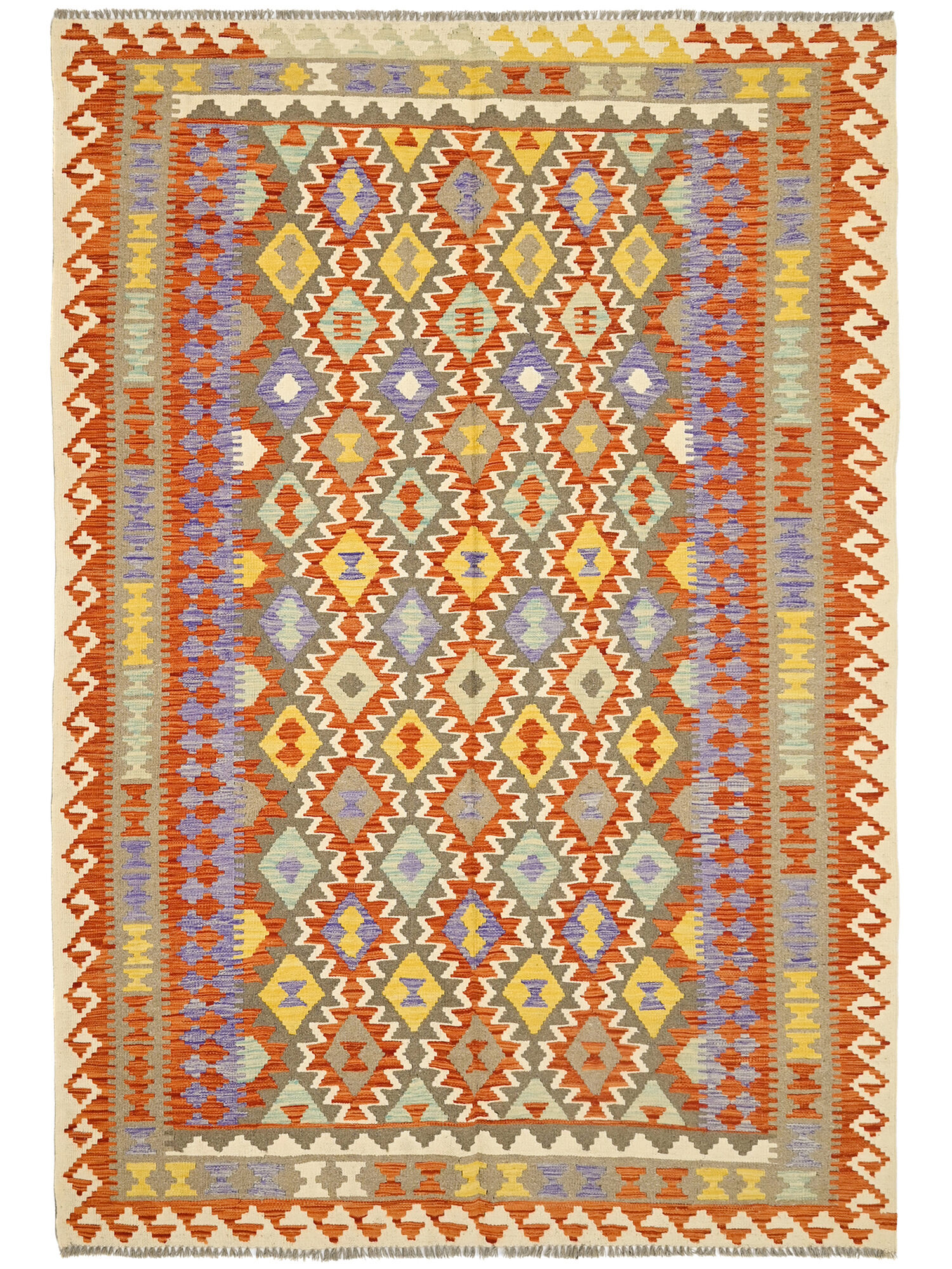 Kelim Afghan Old style Matta 204x301