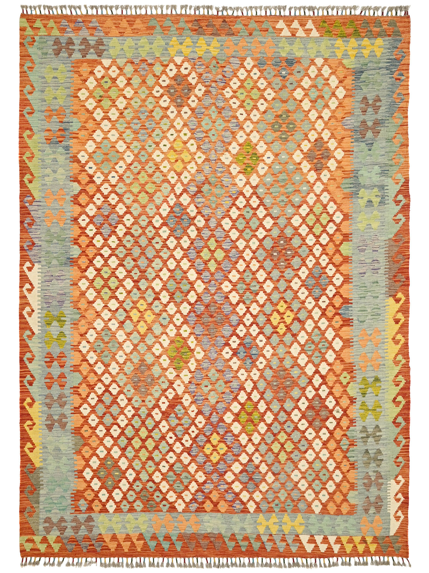 Kelim Afghan Old style Matta 204x297