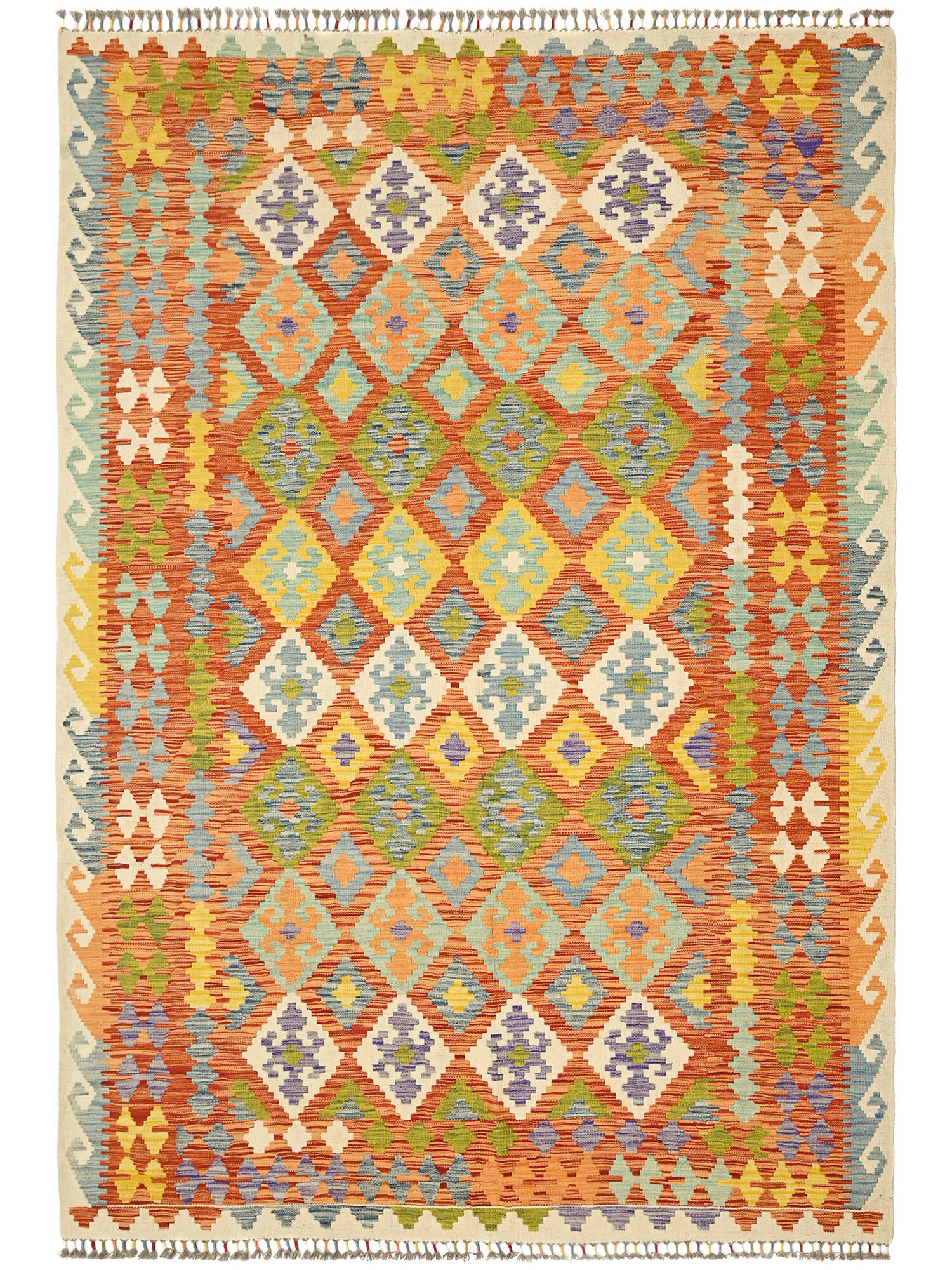 Kelim Afghan Old style Matta 200x297