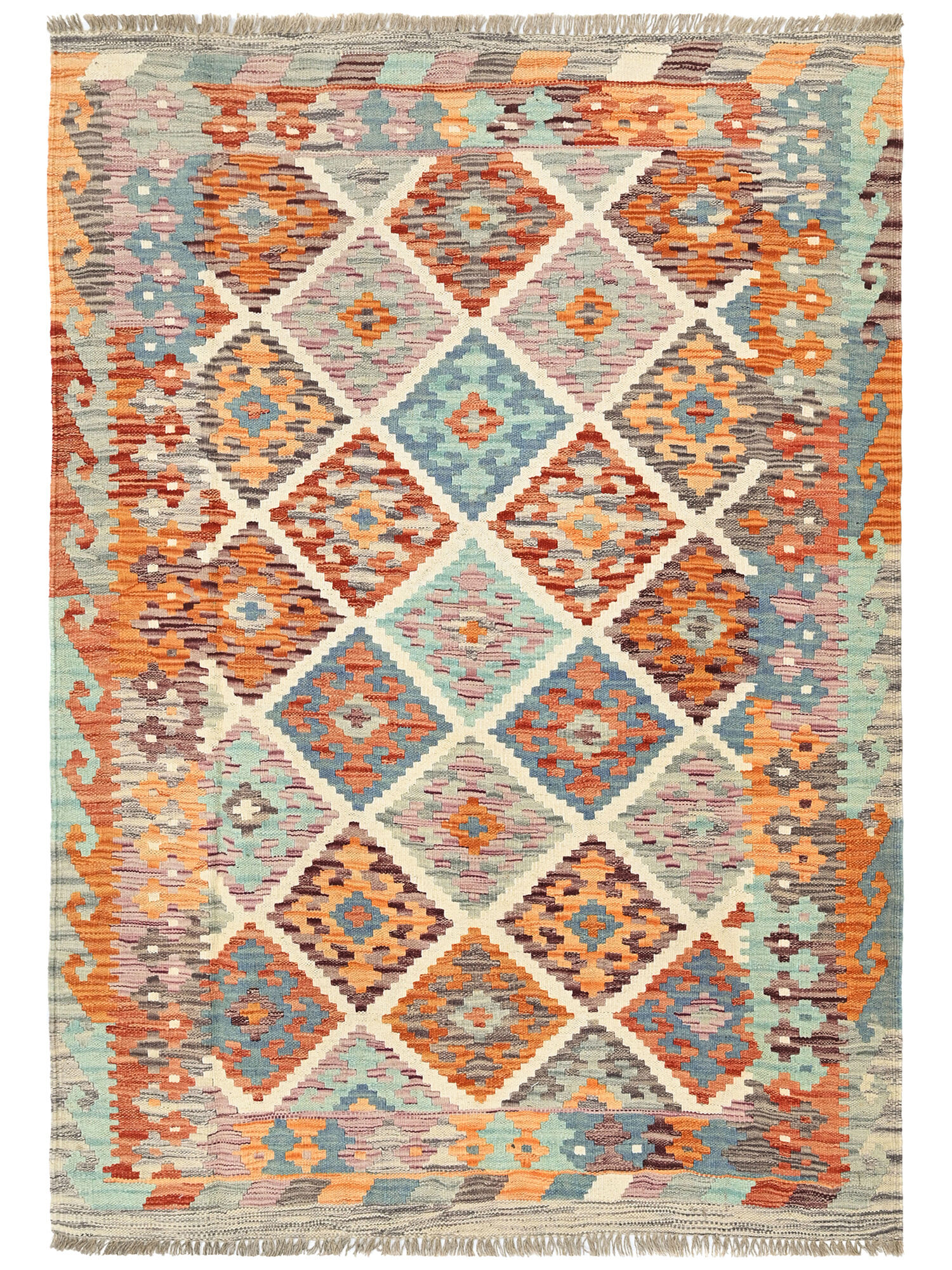 Kelim Afghan Old style Matta 132x175