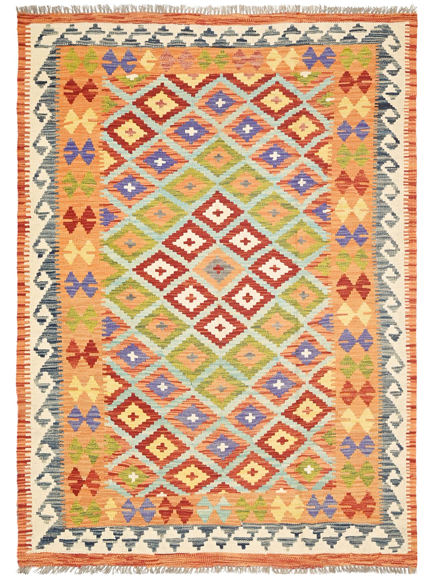 Kelim Afghan Old style Matta 152x195