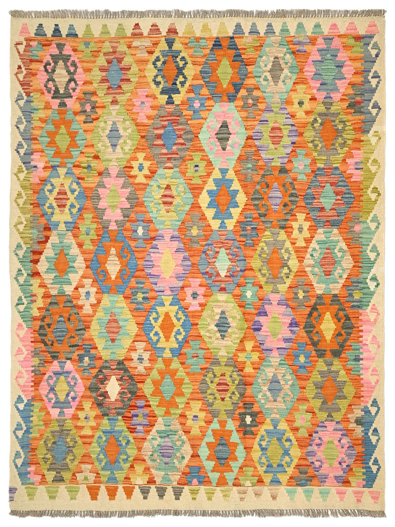 Kelim Afghan Old style Matta 155x194