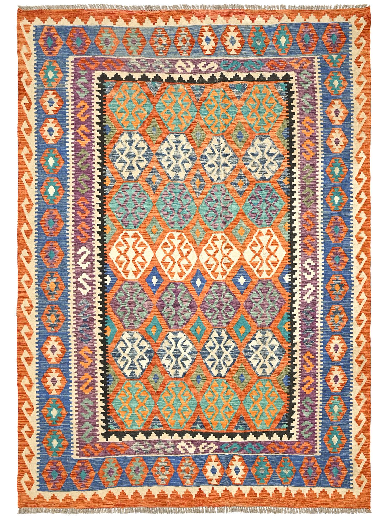 Kelim Afghan Old style Matta 194x242