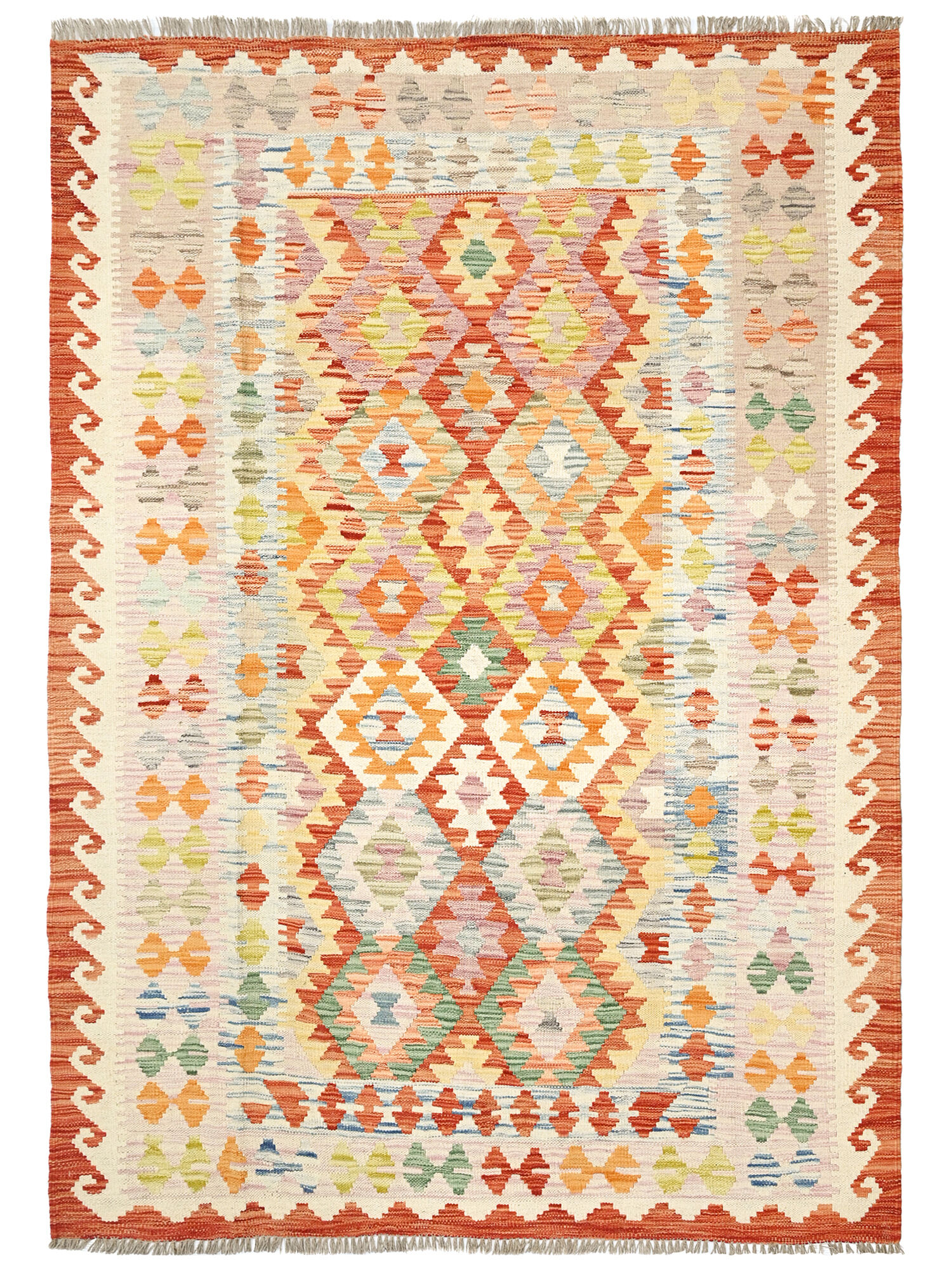 Kelim Afghan Old style Matta 141x195