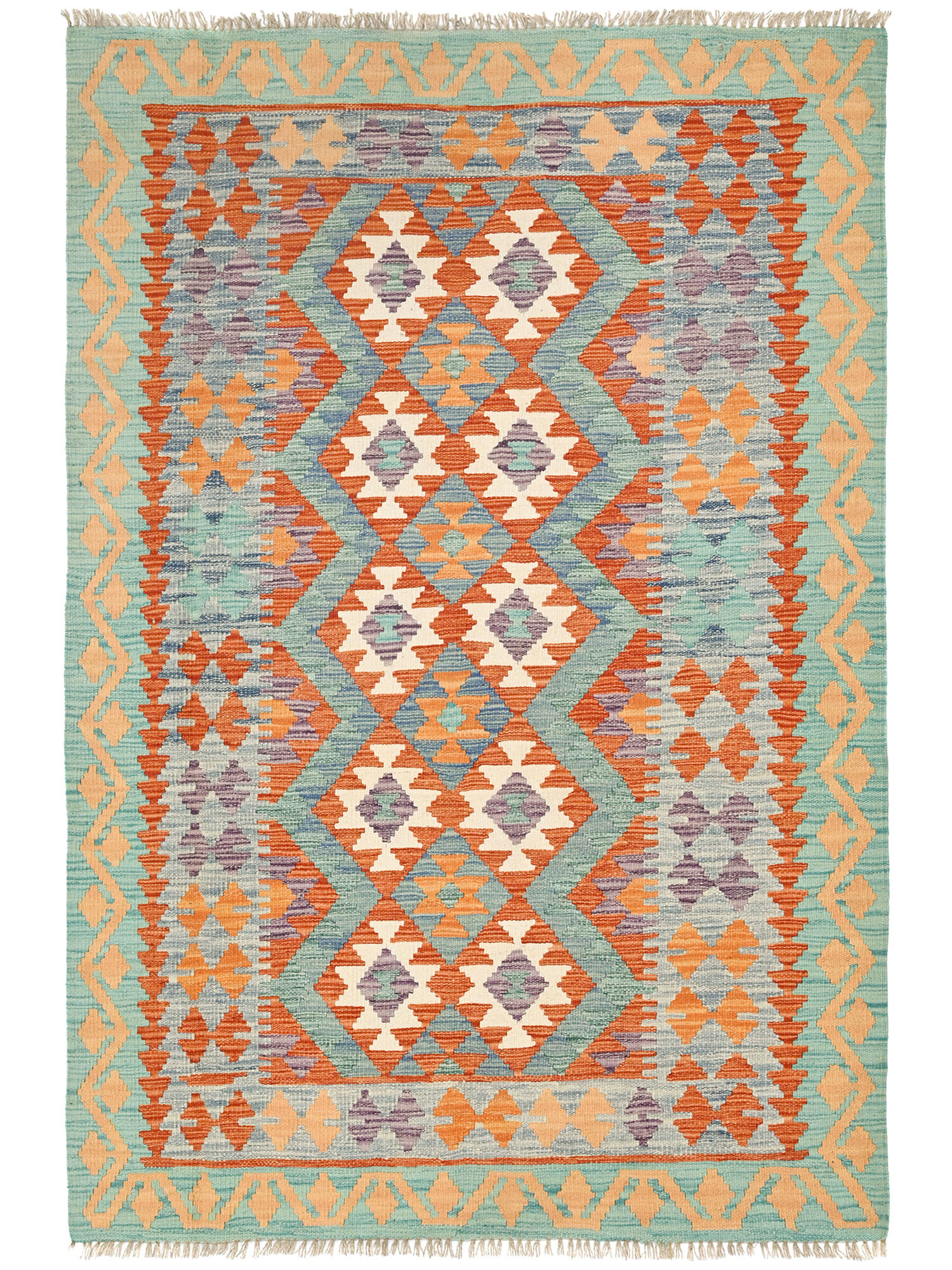 Kelim Afghan Old style Matta 128x180