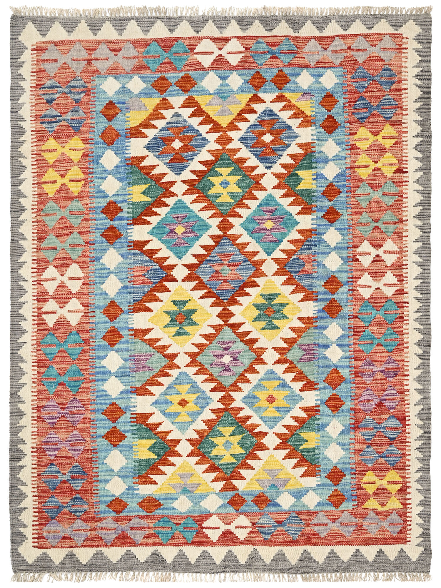 Kelim Afghan Old style Matta 125x171