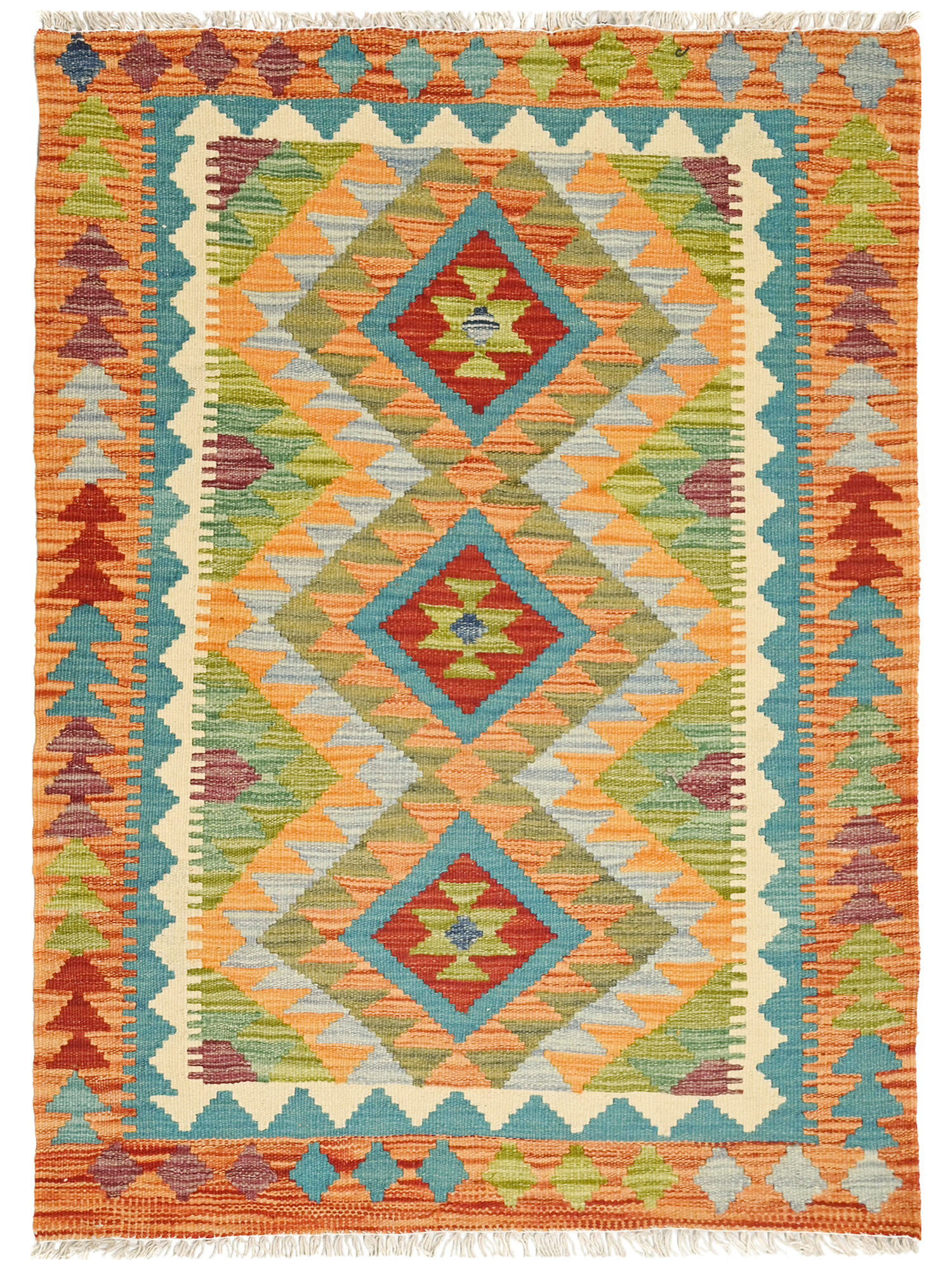 Kelim Afghan Old style Matta 87x122