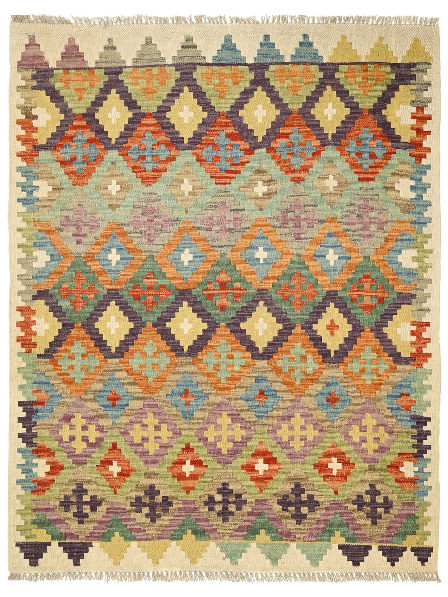Kelim Afghan Old style Matta 124x170