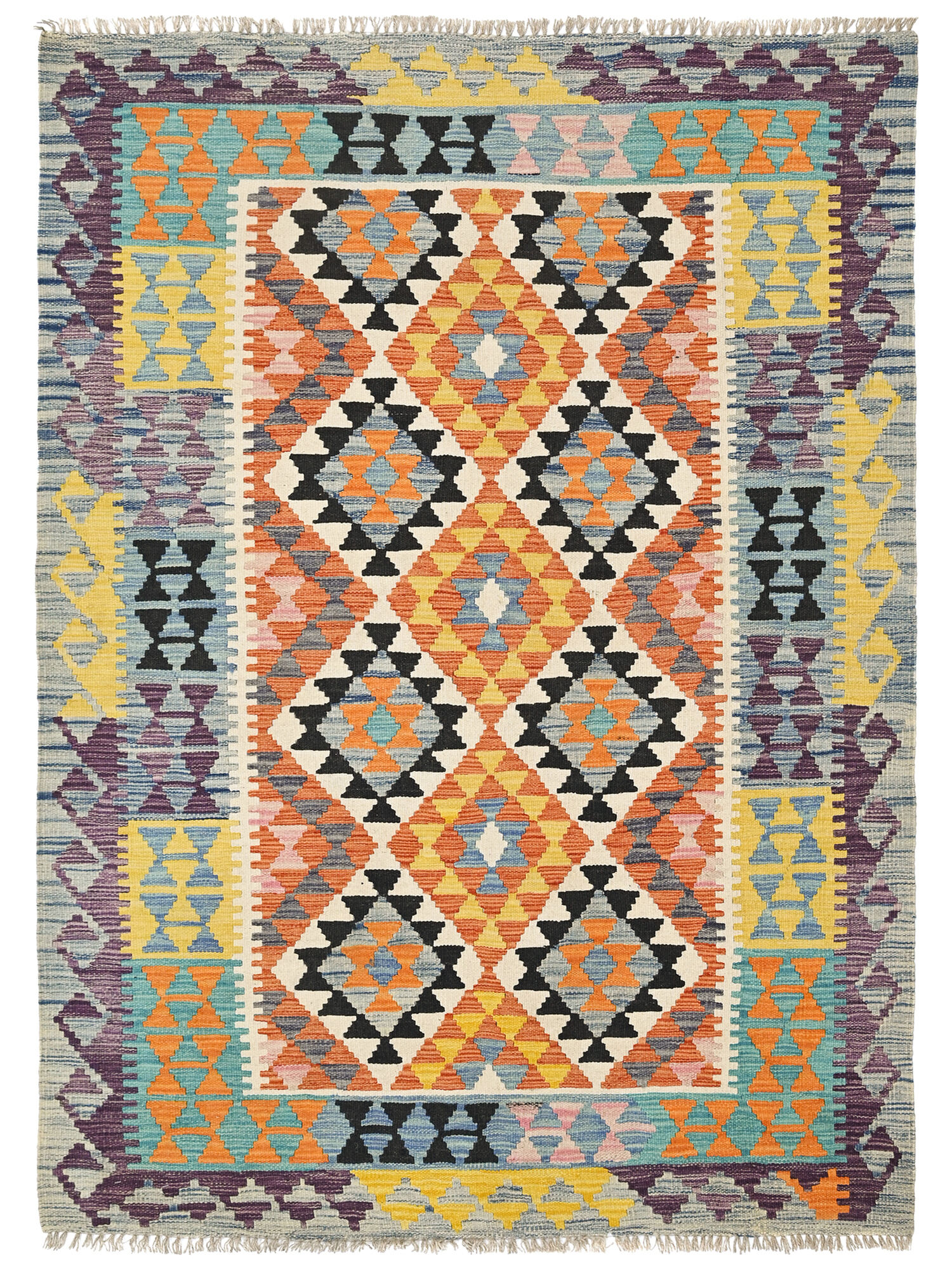 Kelim Afghan Old style Matta 131x187